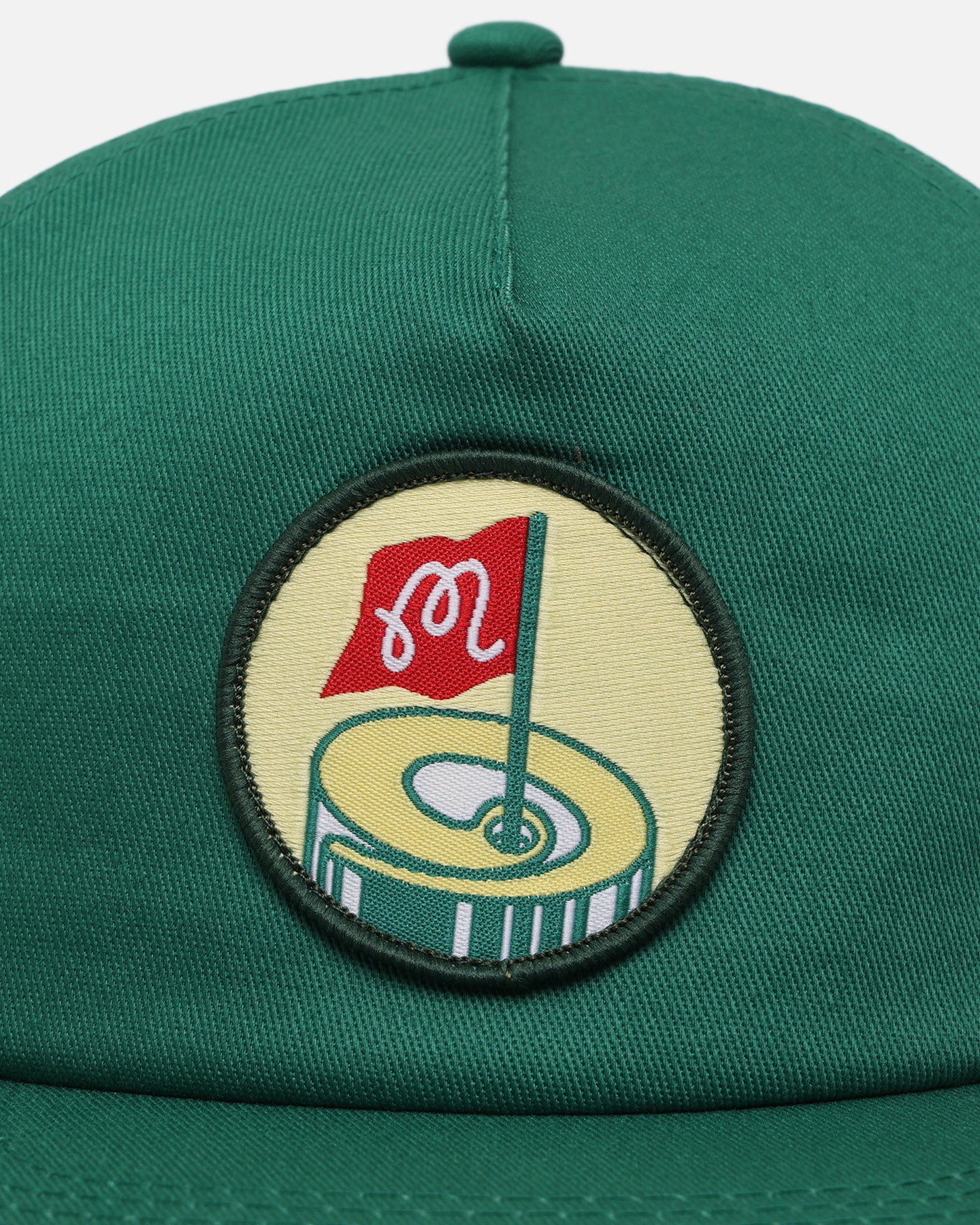Malbon Pin High Painters 6 Panel Snapback Kelly Green - Image 5