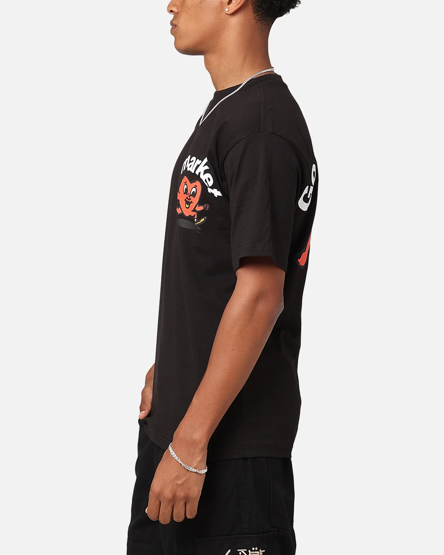 Market Fragile T-Shirt Black - Image 6