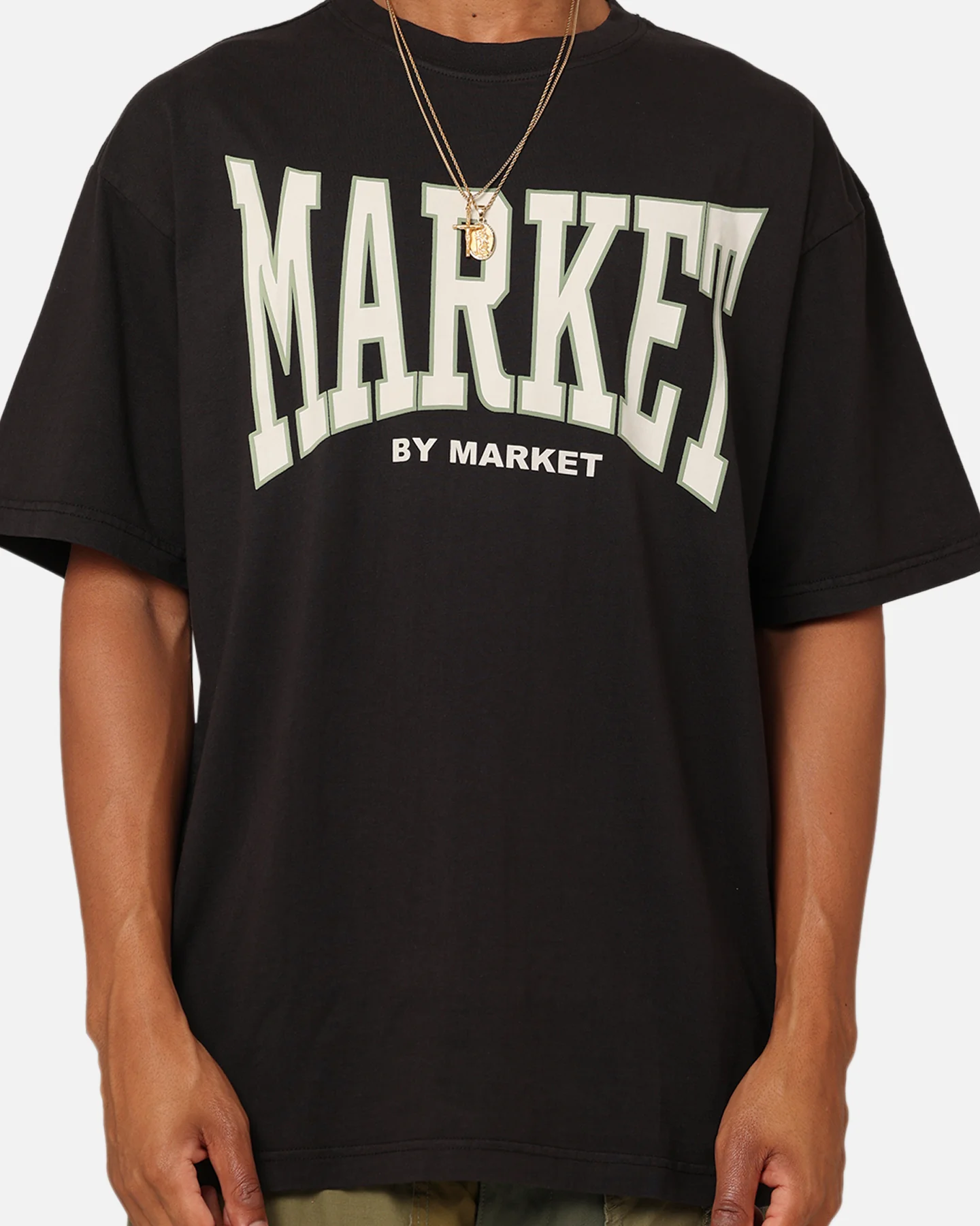Market Persistent Logo T-Shirt Washed Black - Image 3