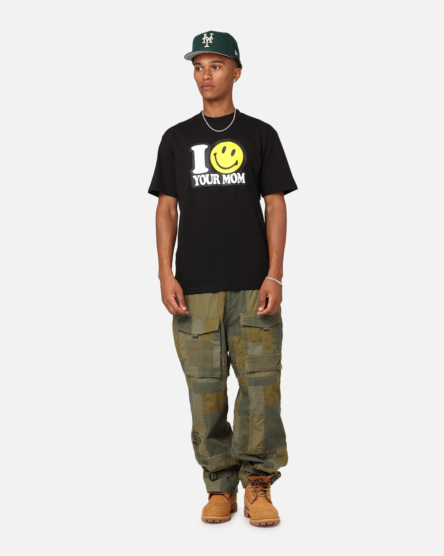 Market X Smiley Your Mom T-Shirt Black - Image 2