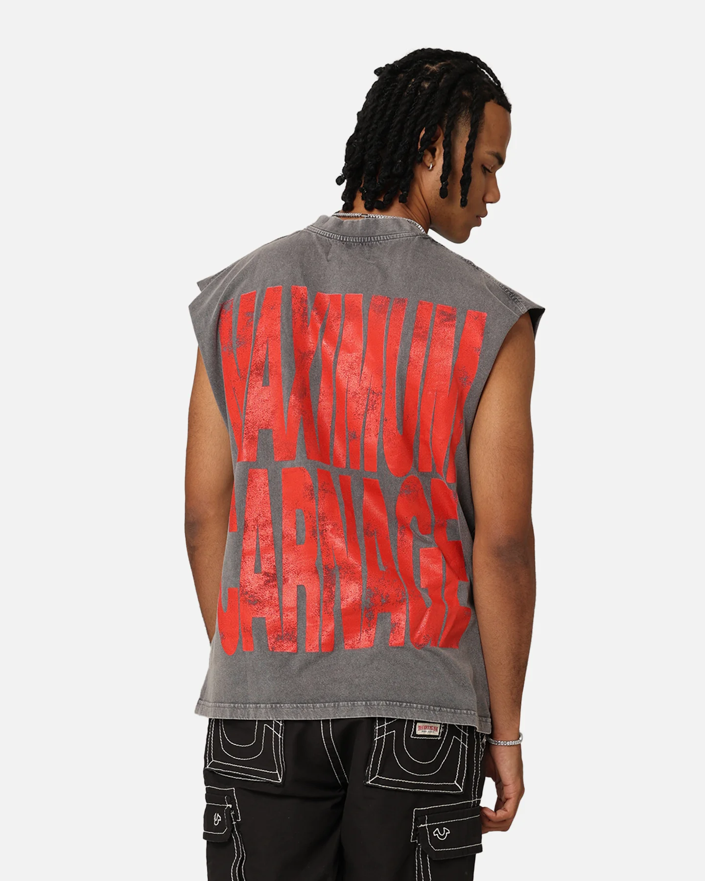 Marvel Spider-Man Maximum Carnage Muscle T-Shirt Charcoal - Image 2