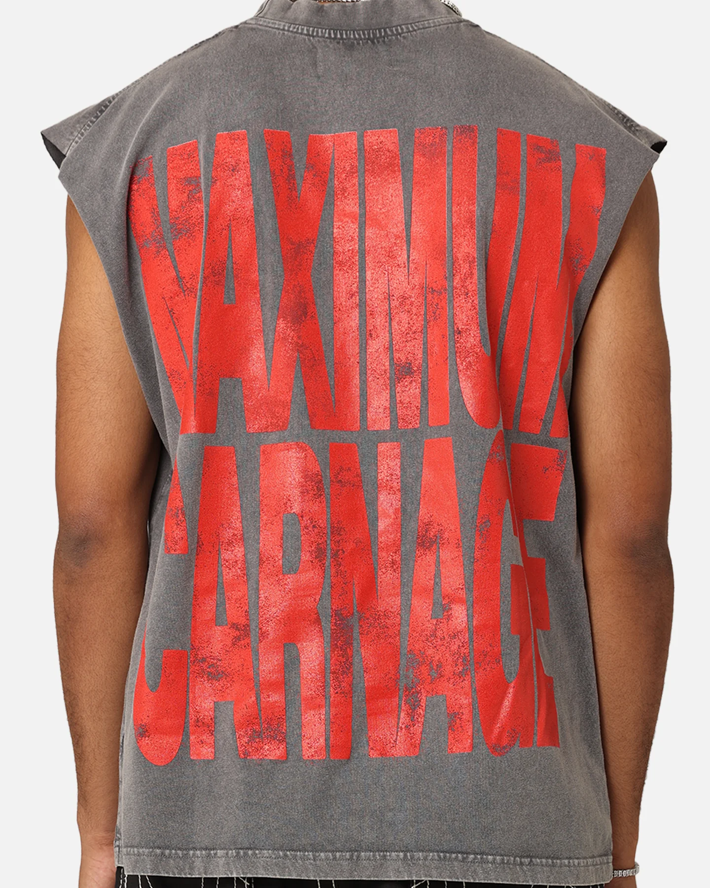 Marvel Spider-Man Maximum Carnage Muscle T-Shirt Charcoal - Image 5