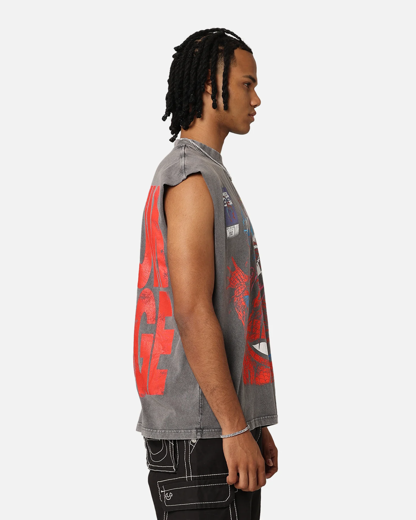 Marvel Spider-Man Maximum Carnage Muscle T-Shirt Charcoal - Image 6