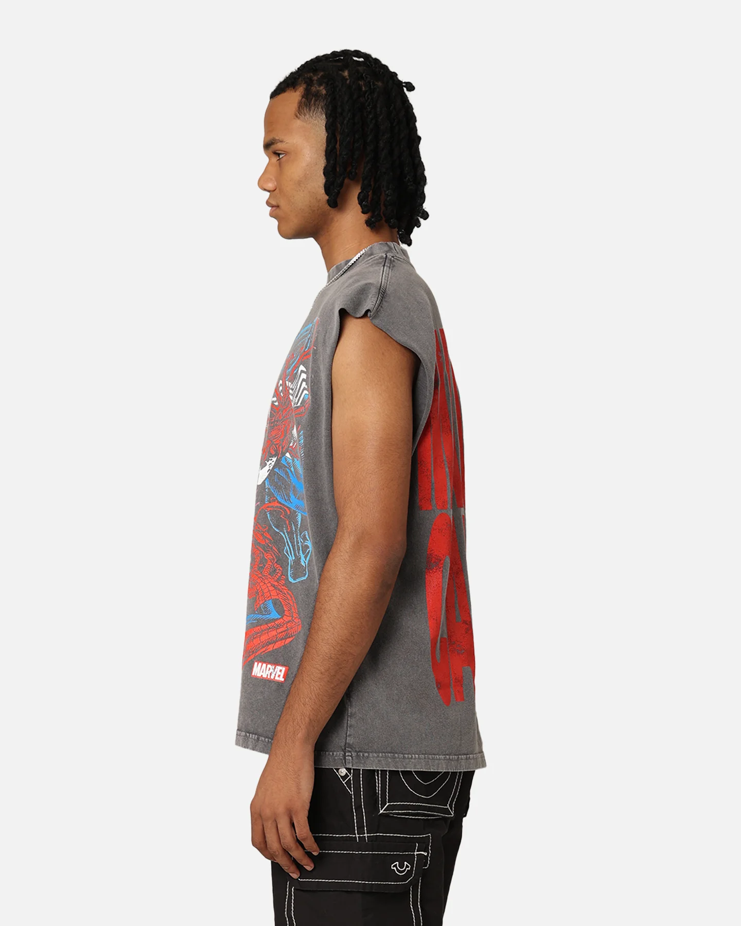 Marvel Spider-Man Maximum Carnage Muscle T-Shirt Charcoal - Image 7
