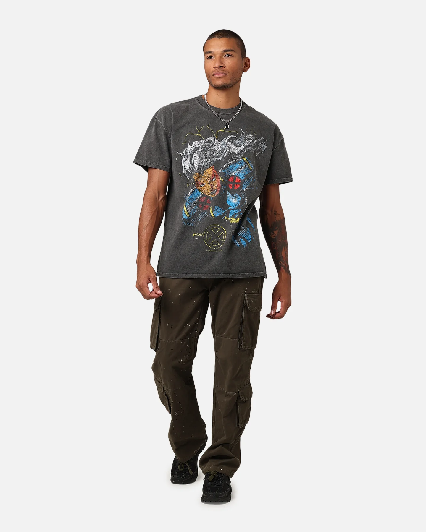 Marvel X-Men Storm Heavyweight T-Shirt Black Wash - Image 3