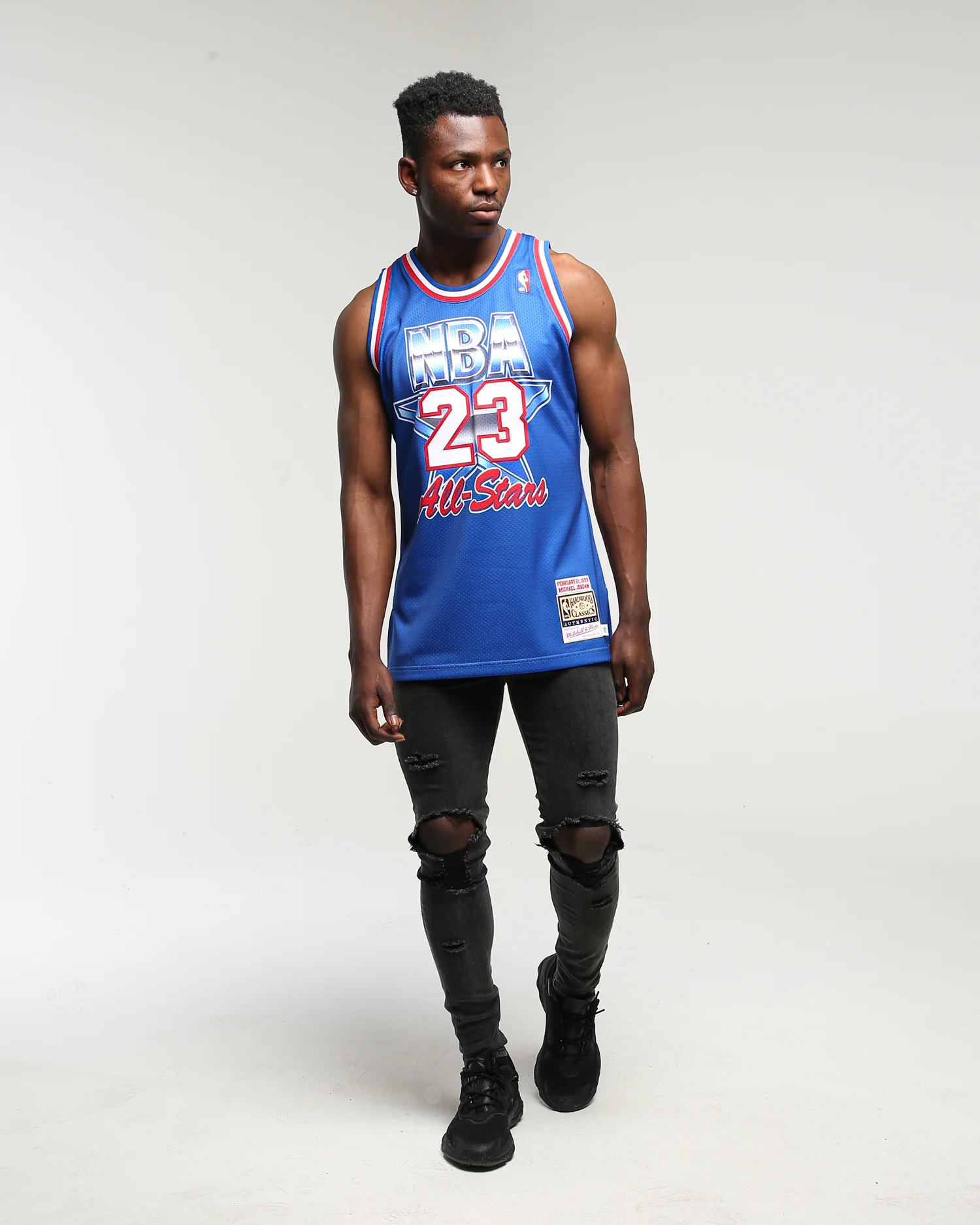 Mitchell & Ness '93 All Star East Michael Jordan #23 Authentic NBA Jersey Blue - Image 3