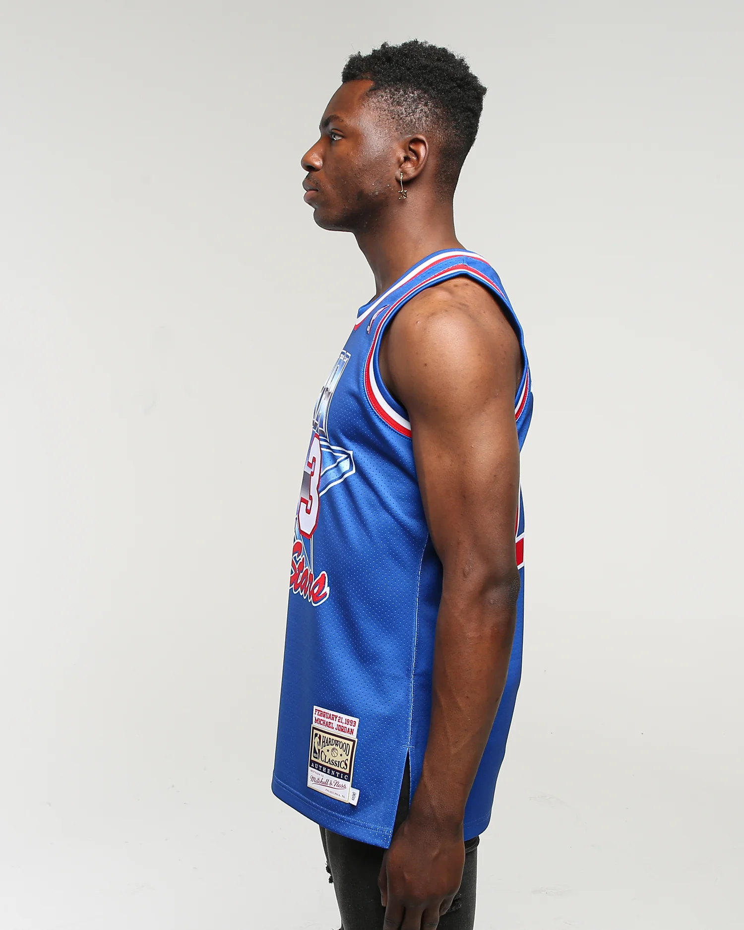 Mitchell & Ness '93 All Star East Michael Jordan #23 Authentic NBA Jersey Blue - Image 6