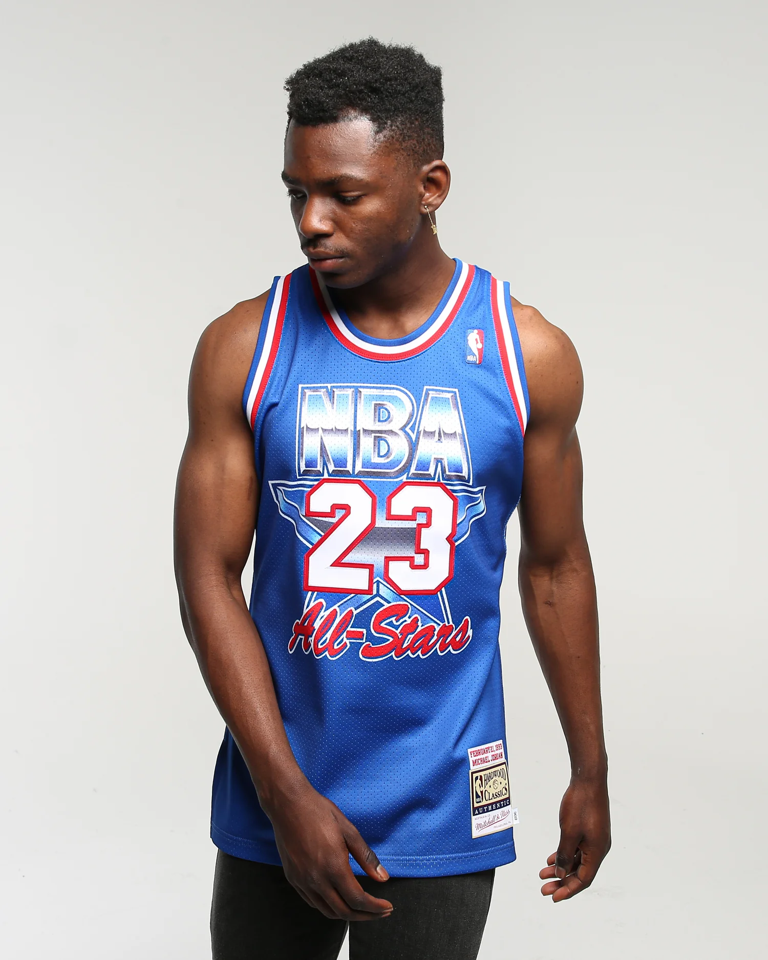 Mitchell & Ness '93 All Star East Michael Jordan #23 Authentic NBA Jersey Blue - Image 8
