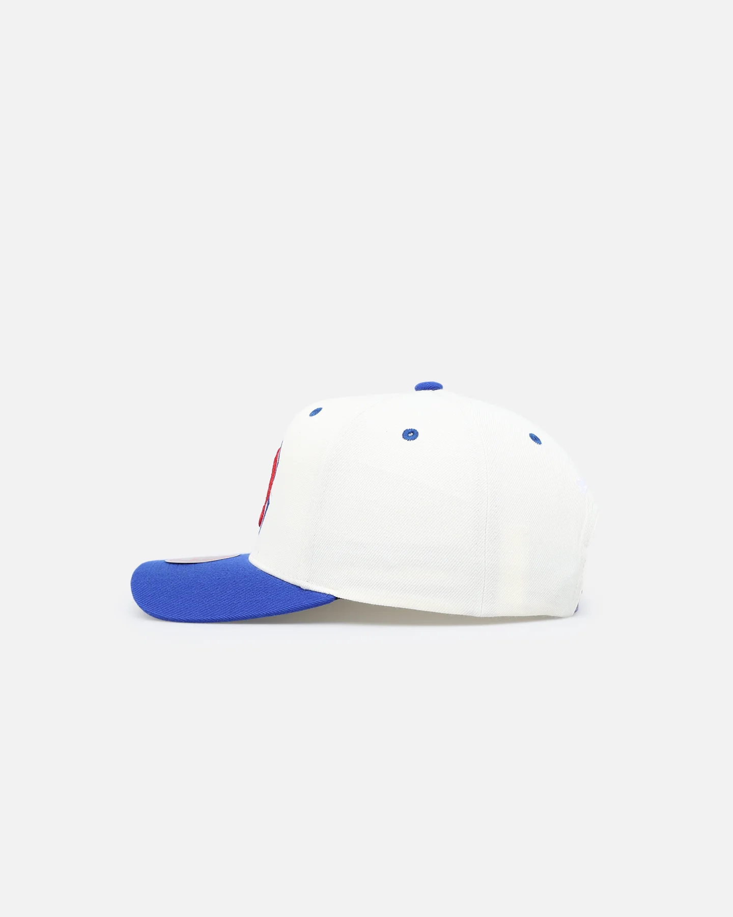 Mitchell & Ness Atlanta Braves Go Team Go Snapback White Cream/Blue - Image 4