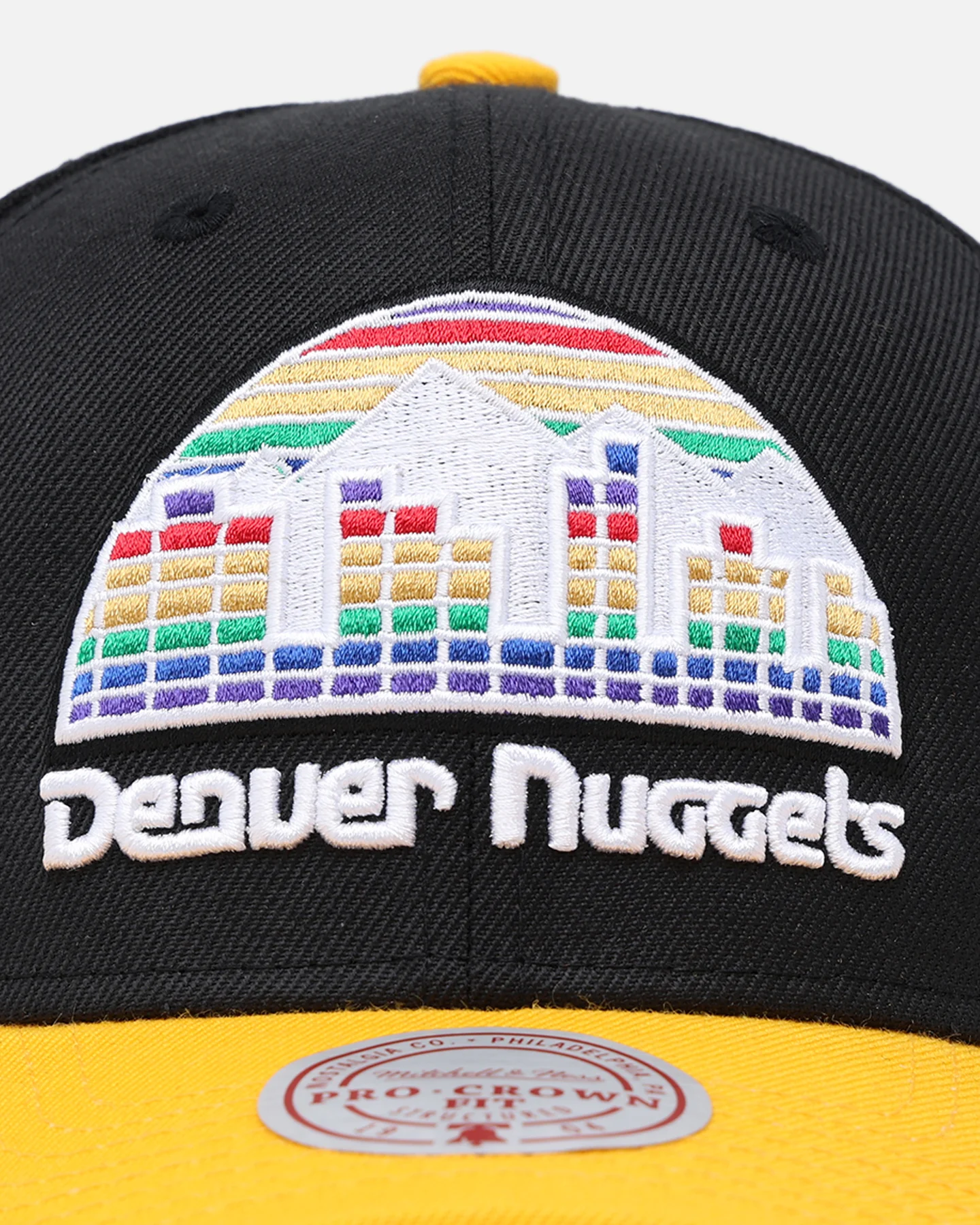 Mitchell & Ness Denver Nuggets "Enter The Dragon" Pro Crown Snapback Black/Ochre - Image 5