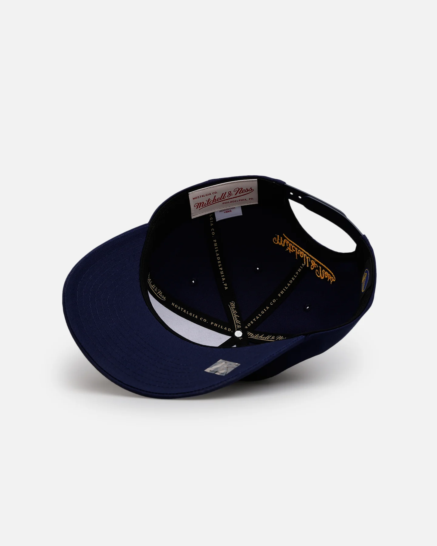 Mitchell & Ness Golden State Warriors 'Worldwide' Deadstock Snapback Navy - Image 6