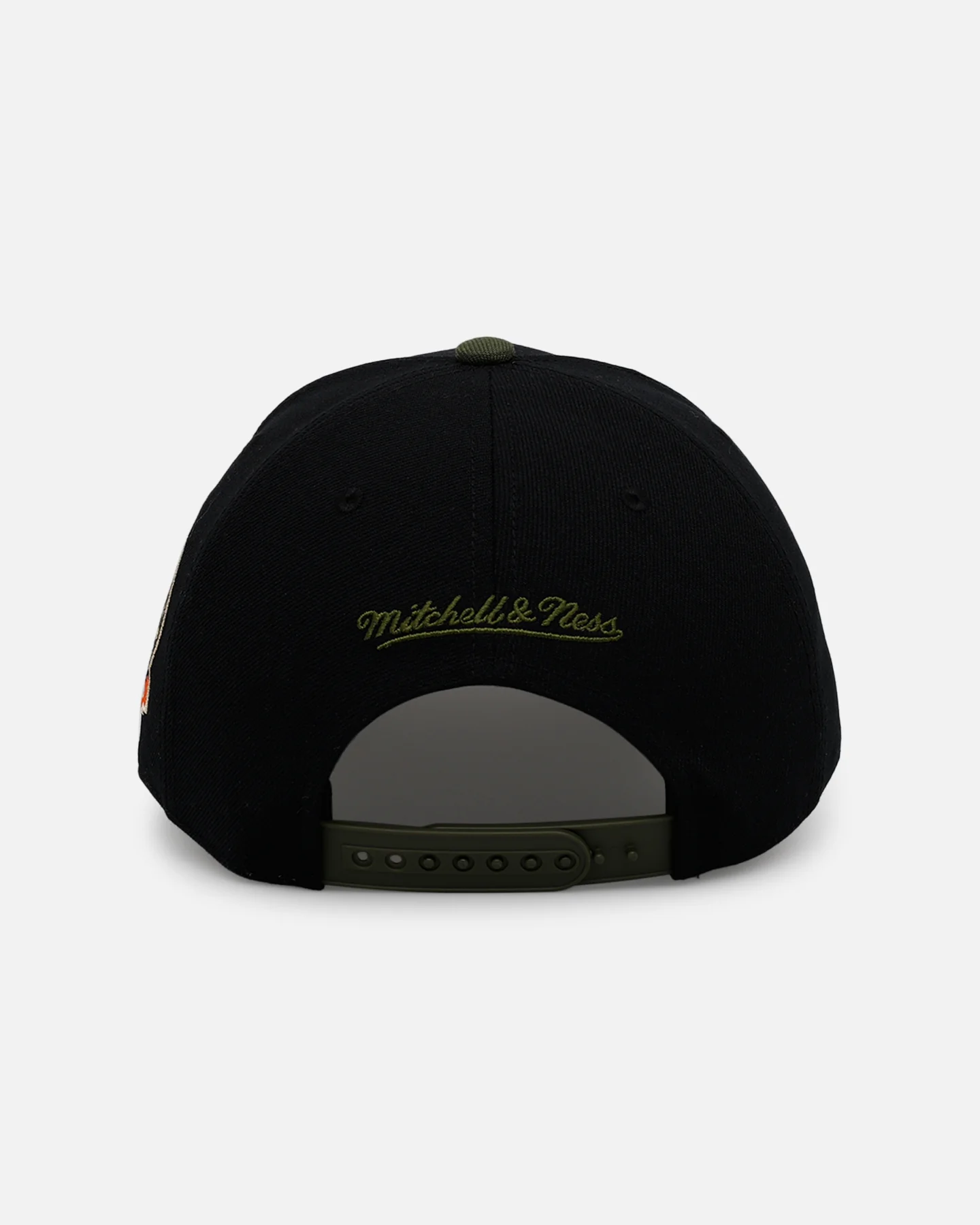 Mitchell & Ness Los Angeles Dodgers 'Olive Cargos' Pro Pinch Snapback Olive/Black - Image 2