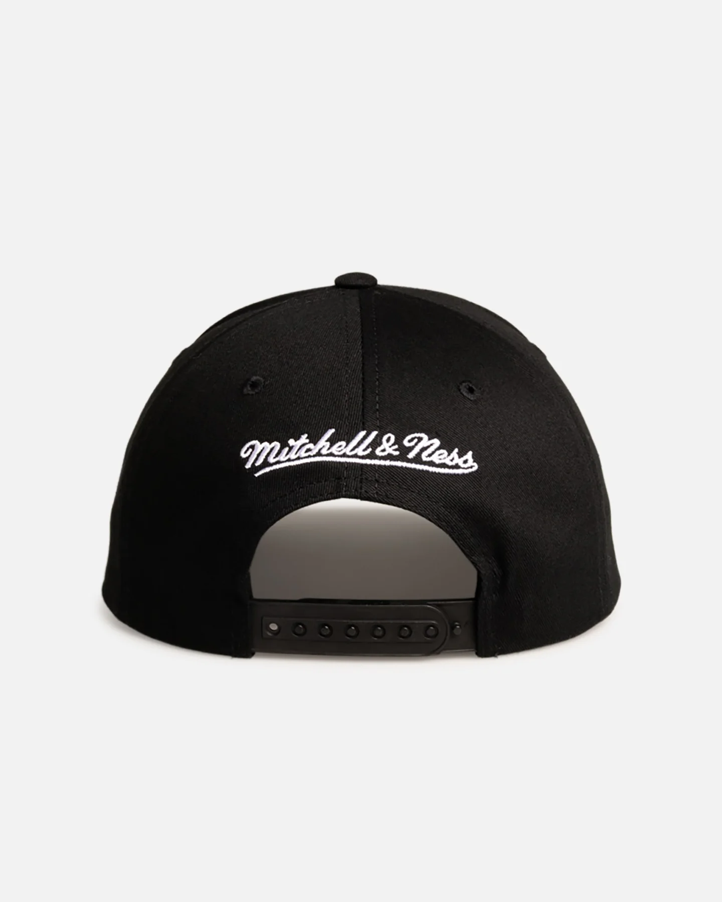 Mitchell & Ness Los Angeles Lakers 'Black Letter' Pro Pinch Snapback Black - Image 2