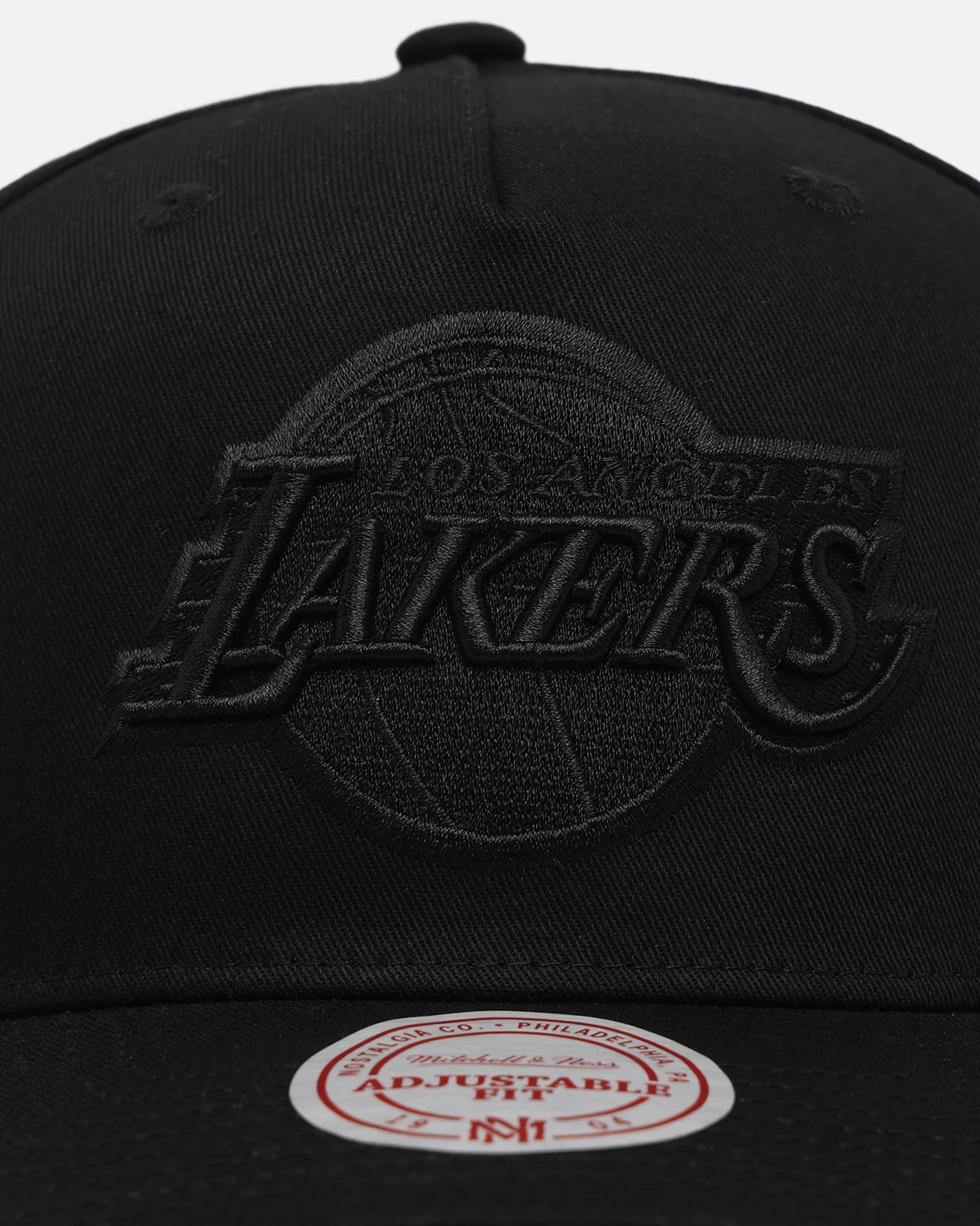 Mitchell & Ness Los Angeles Lakers 'Black Team Logo' Snapback Black - Image 5