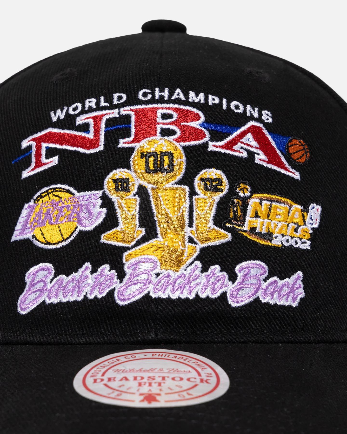 Mitchell & Ness Los Angeles Lakers NBA Finals Pro Crown Snapback Black - Image 5