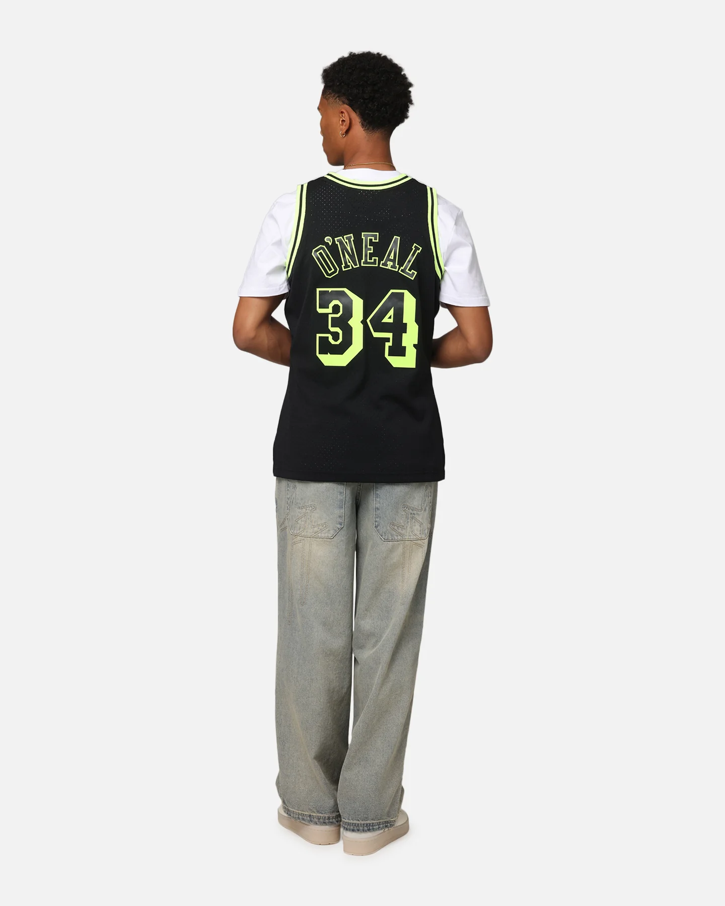 Mitchell & Ness Los Angeles Lakers Shaquille O'Neal 'Volt' 1996 Swing Jersey Black/Yellow - Image 4