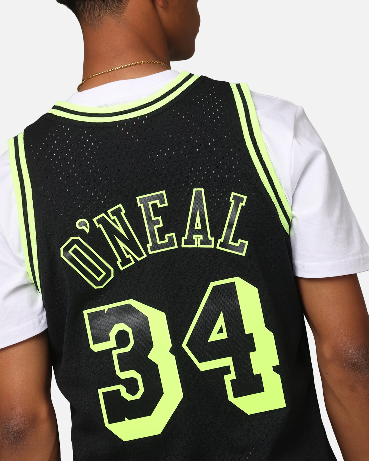 Mitchell & Ness Los Angeles Lakers Shaquille O'Neal 'Volt' 1996 Swing Jersey Black/Yellow - Image 8