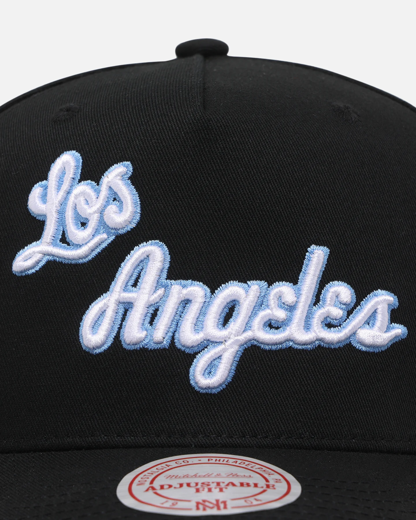 Mitchell & Ness Los Angeles Lakers Team Colour Wordmark MVP Snapback Black - Image 5