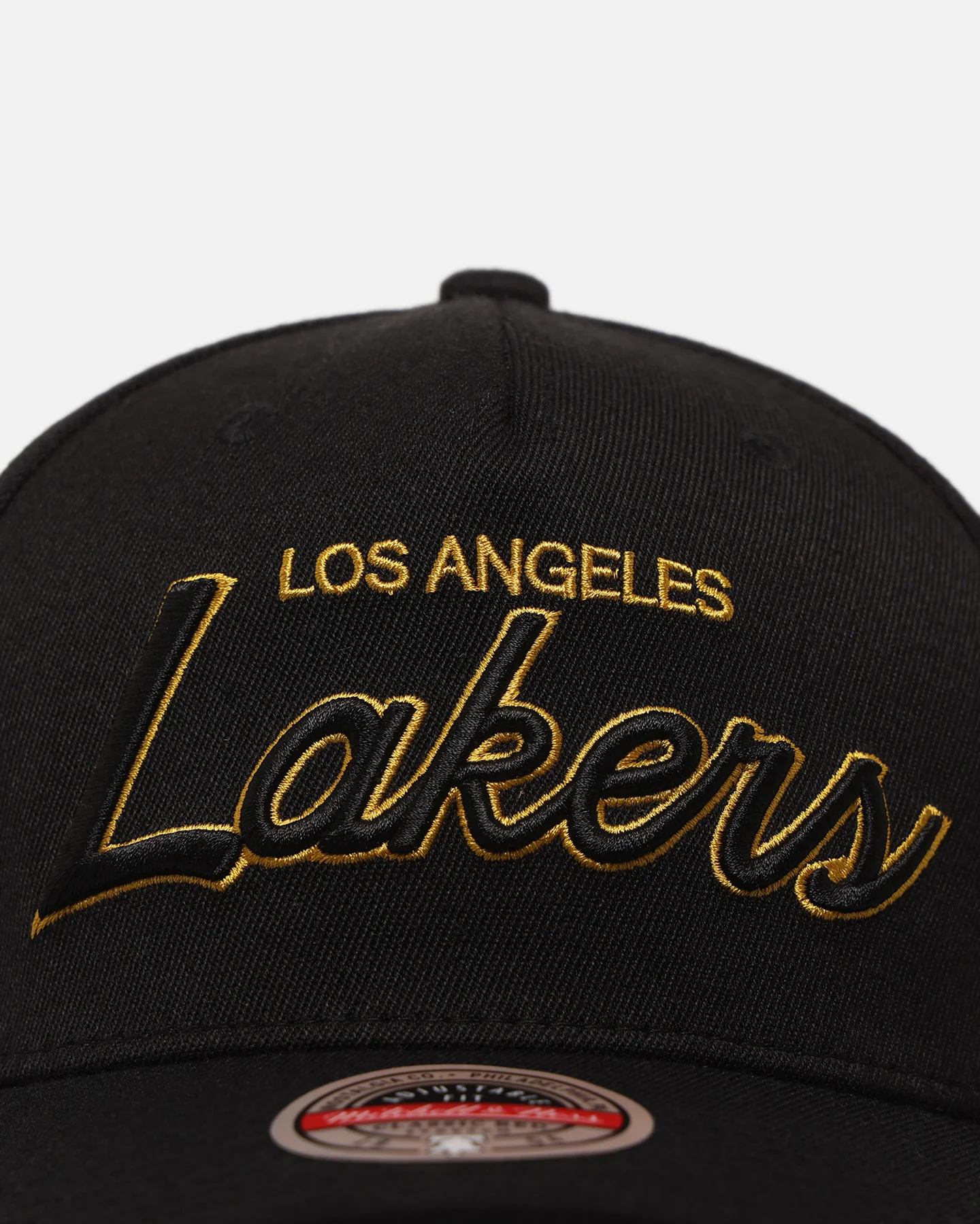 Mitchell & Ness Los Angeles Lakers 'Team Script' MVP Snapback Black/Gold - Image 5