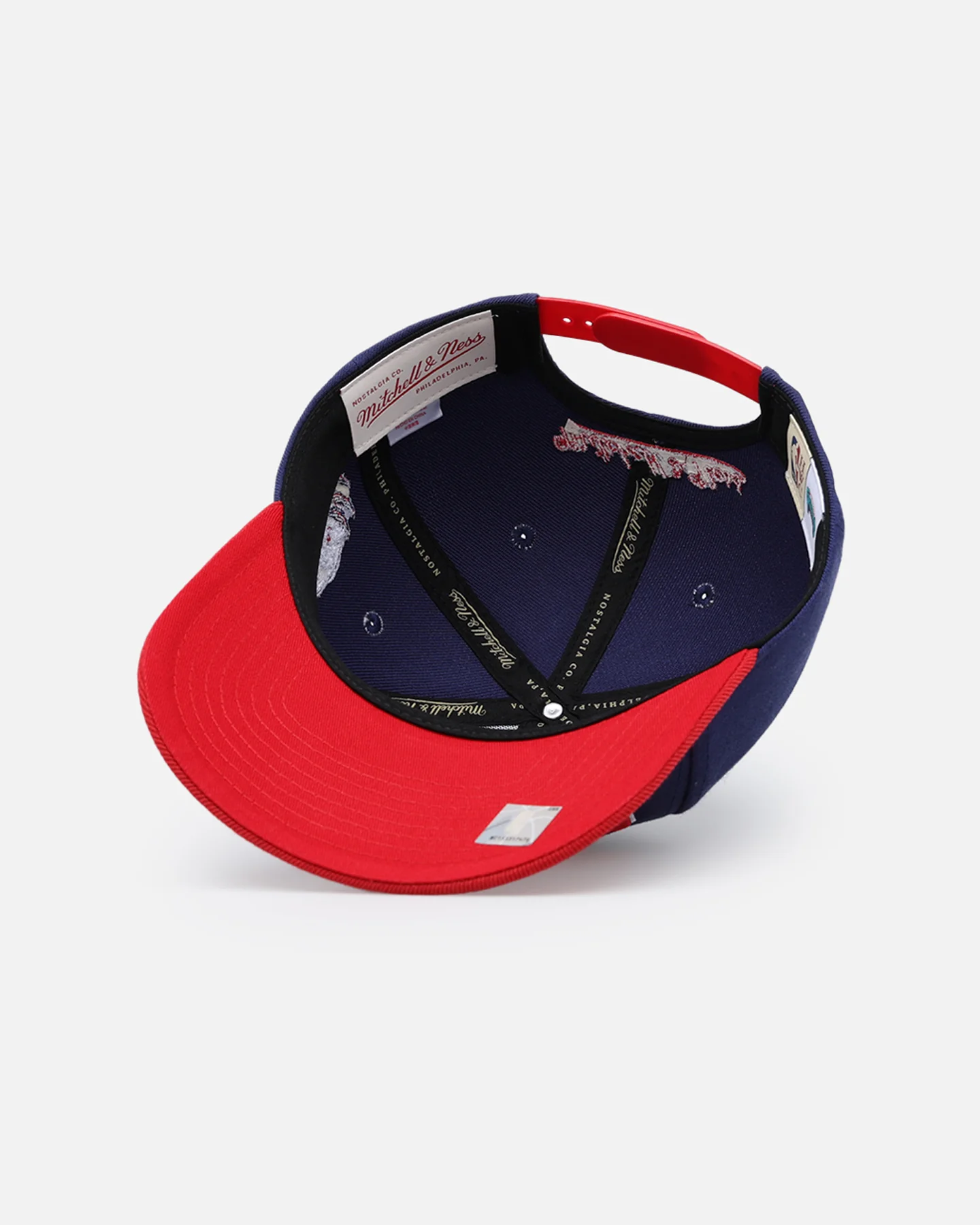 Mitchell & Ness Memphis Grizzlies 'College Twist' Pro Crown Snapback Blue/Red - Image 6