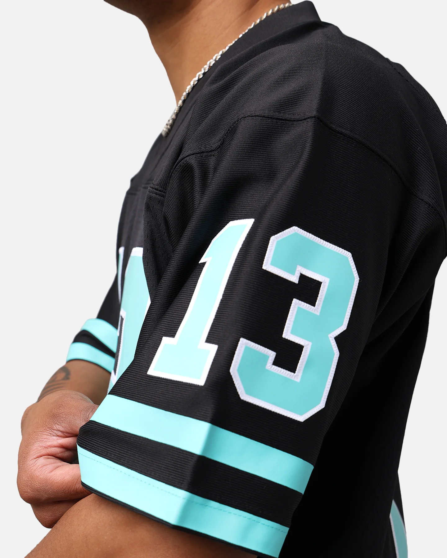 Mitchell & Ness Miami Dolphins Dan Marino '84-85 Legacy Jersey Black/Ice Blue - Image 10