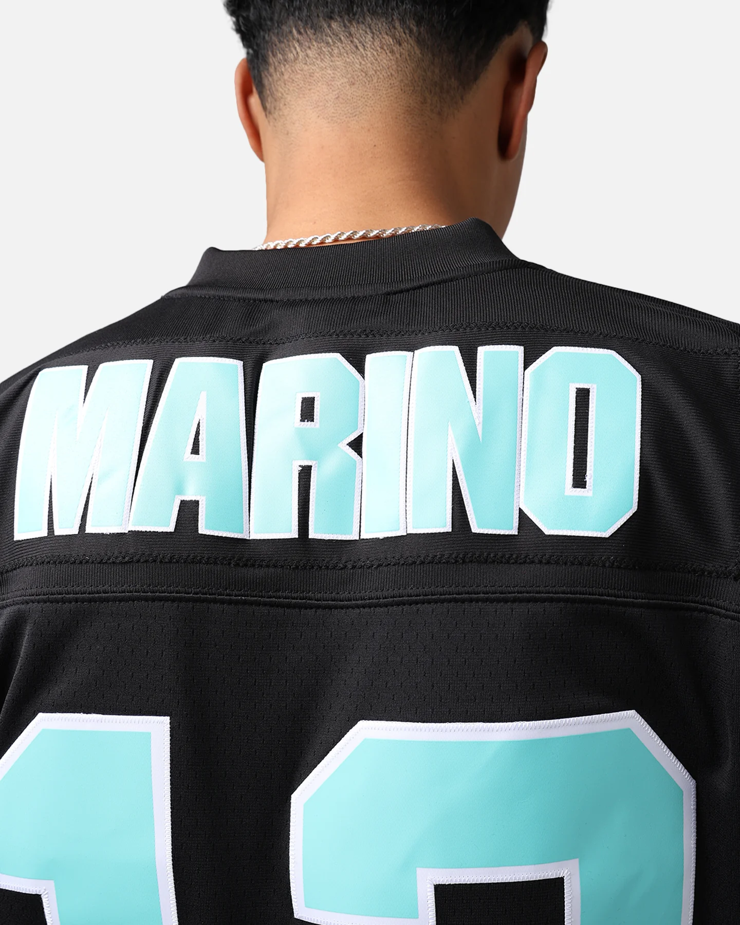 Mitchell & Ness Miami Dolphins Dan Marino '84-85 Legacy Jersey Black/Ice Blue - Image 11