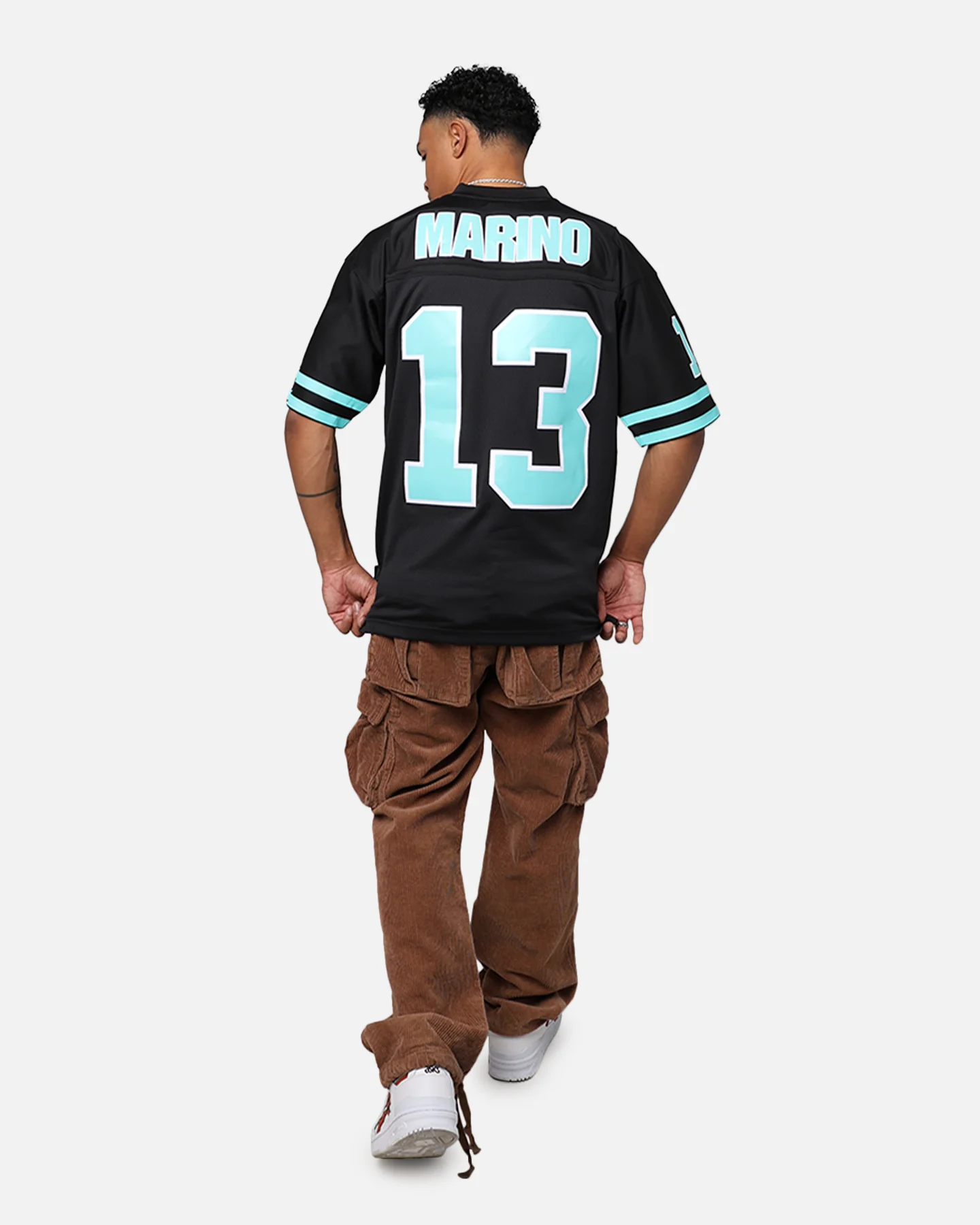 Mitchell & Ness Miami Dolphins Dan Marino '84-85 Legacy Jersey Black/Ice Blue - Image 3