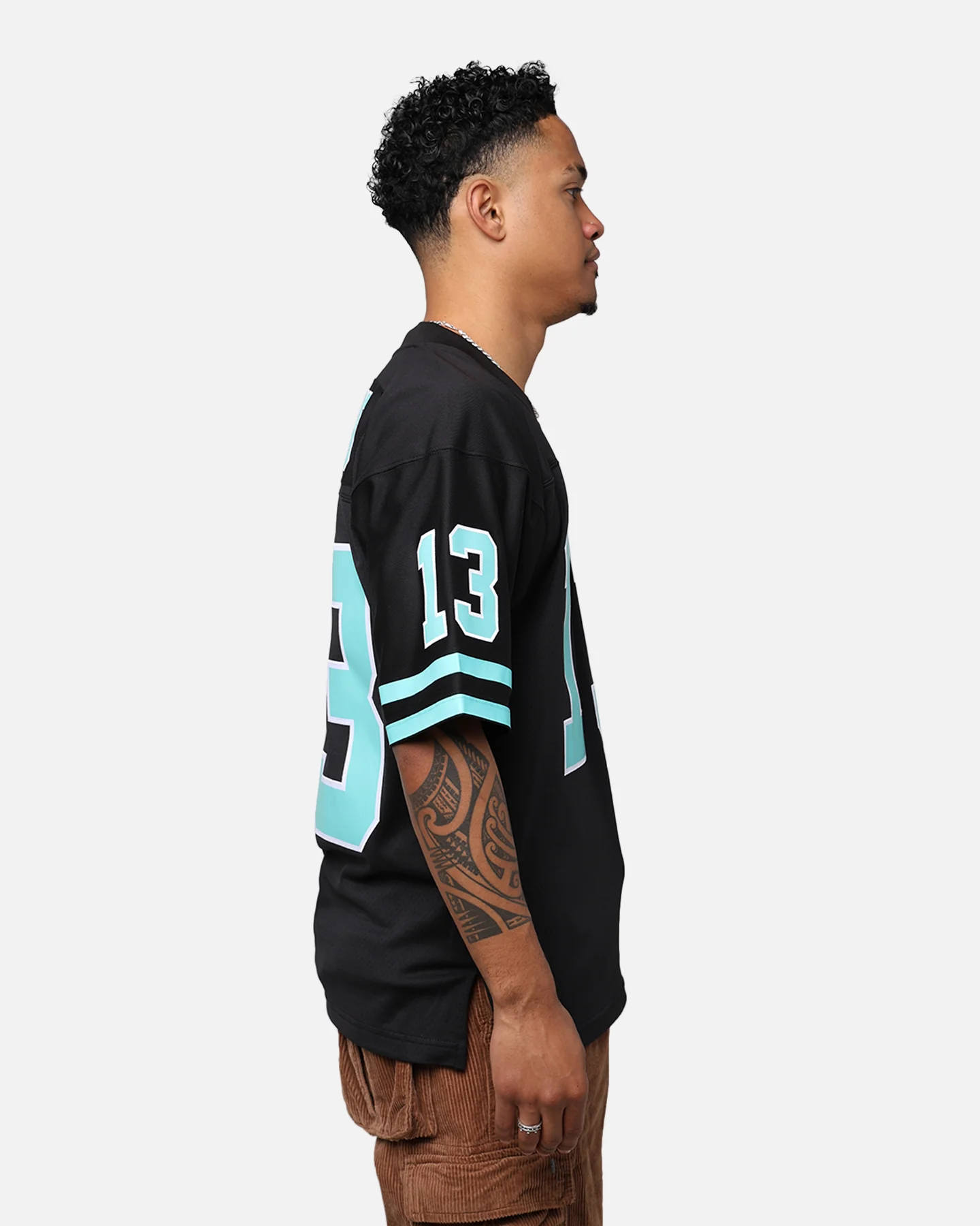 Mitchell & Ness Miami Dolphins Dan Marino '84-85 Legacy Jersey Black/Ice Blue - Image 6