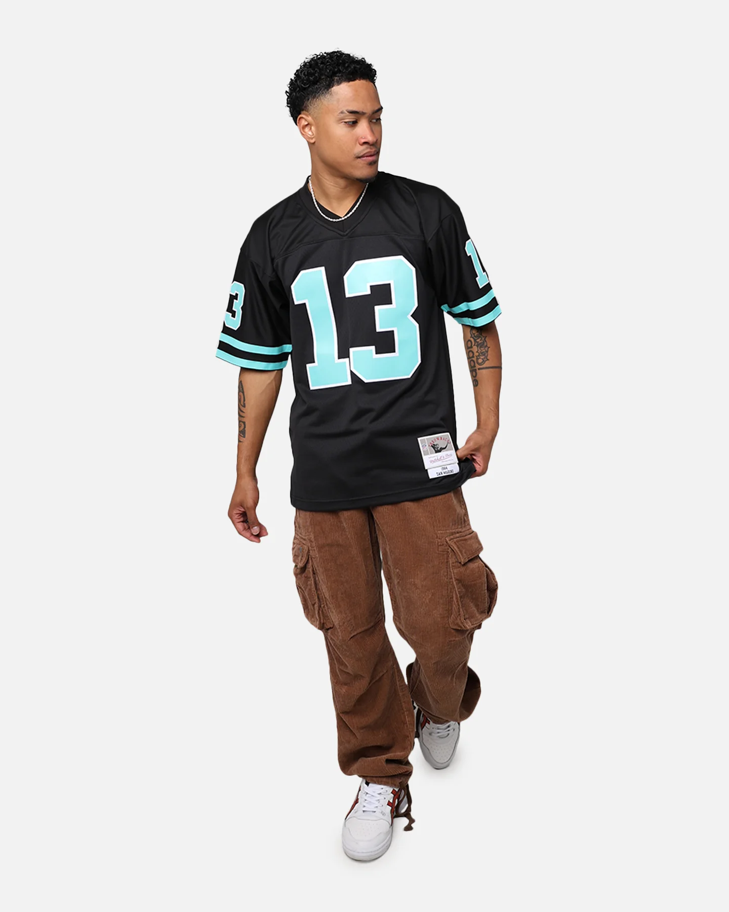 Mitchell & Ness Miami Dolphins Dan Marino '84-85 Legacy Jersey Black/Ice Blue - Image 8