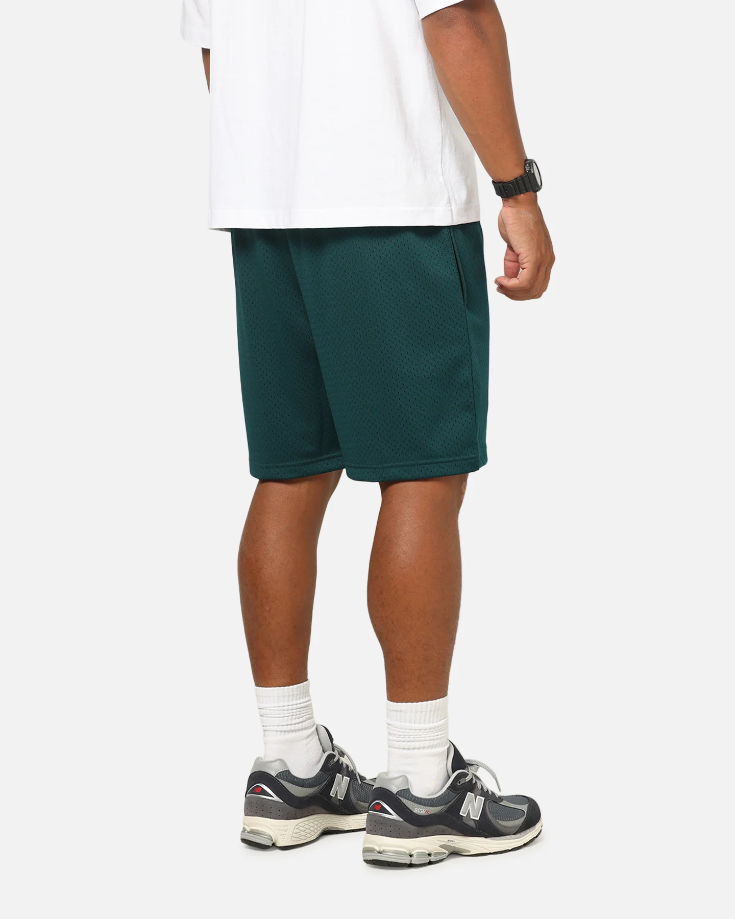 Mitchell & Ness Miami Dolphins Stars & Text Mesh Shorts Deep Sea Teal - Image 5