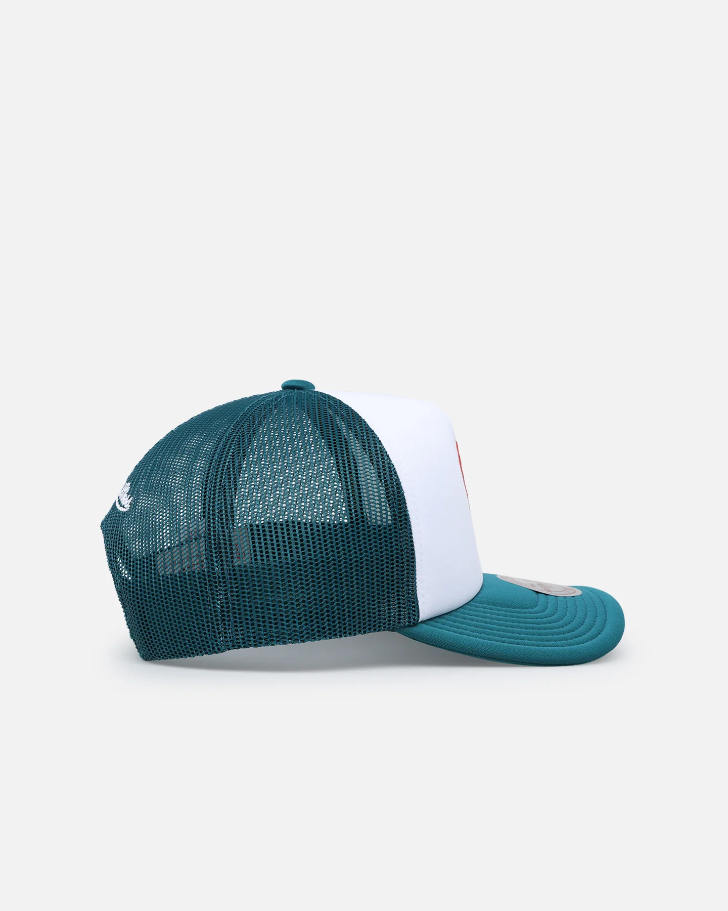 Mitchell & Ness Miami Dolphins Team Foam Trucker Snapback Teal/White - Image 3