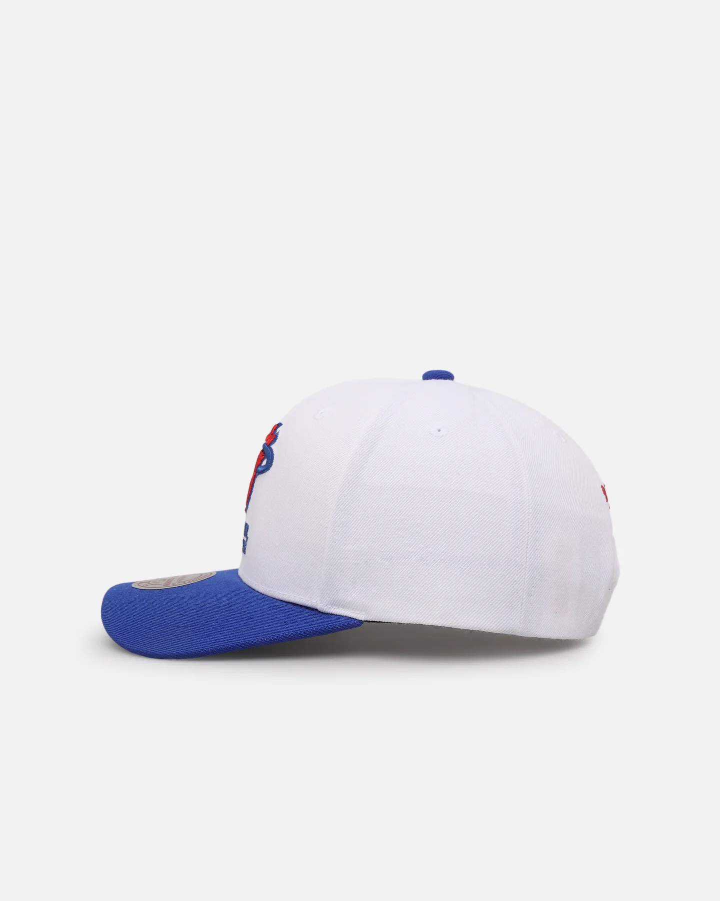 Mitchell & Ness Miami Heat 'Cuba Flag' Pro Crown Snapback White/Blue - Image 4