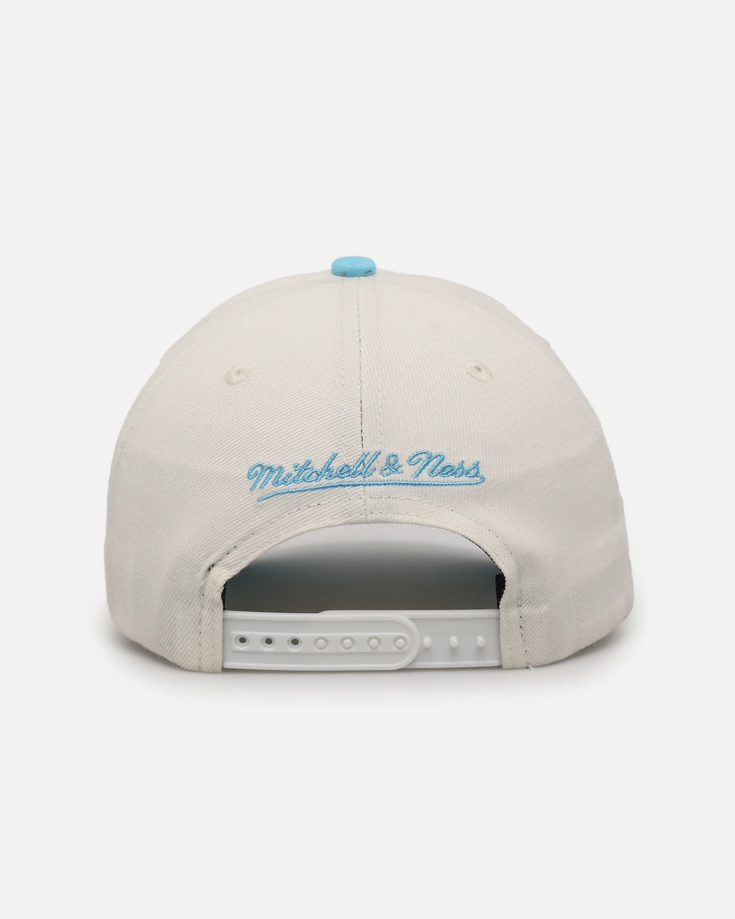 Mitchell & Ness Miami Heat 'Sky Blue' Pro Crown Snapback White Cream/Blue - Image 2
