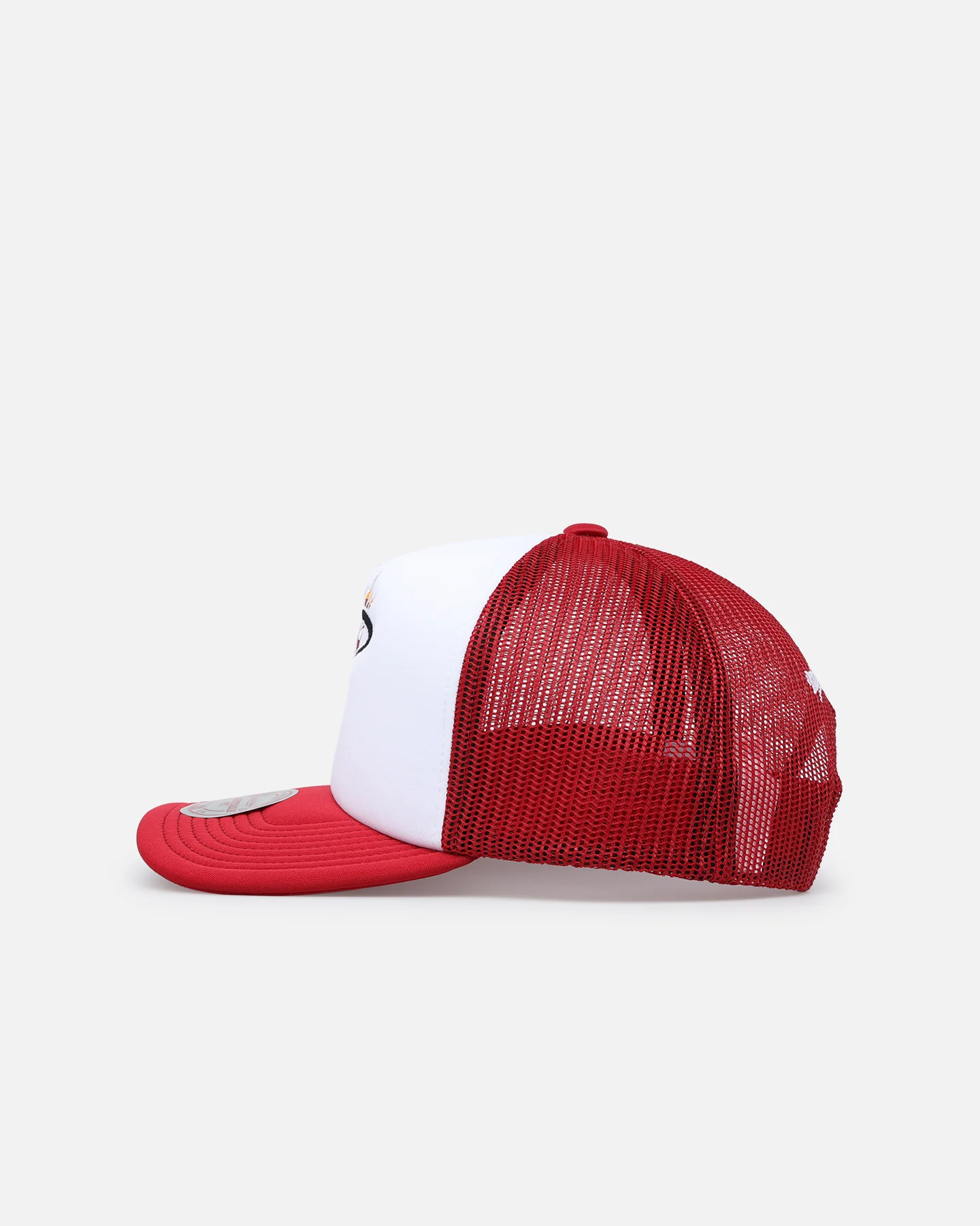 Mitchell & Ness Miami Heat Team Foam Trucker Snapback Red/White - Image 4