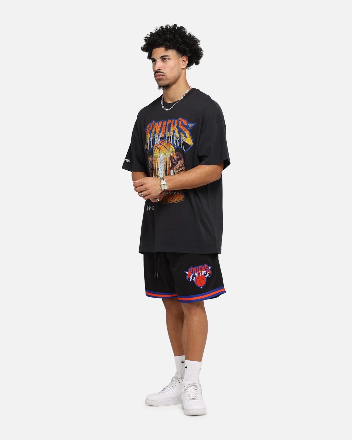 Mitchell & Ness New York Knicks Shooting Shorts Black - Image 2