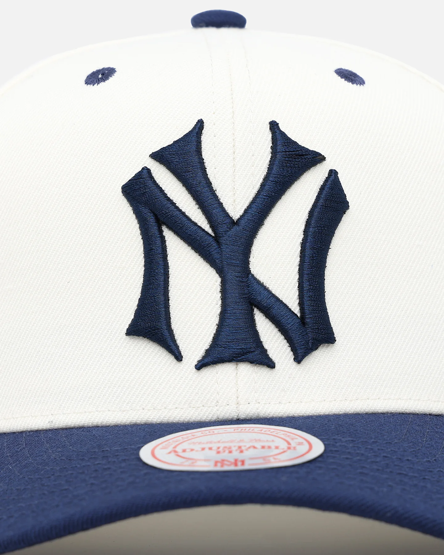 Mitchell & Ness New York Yankees Go Team Go Snapback White Cream/Blue - Image 5