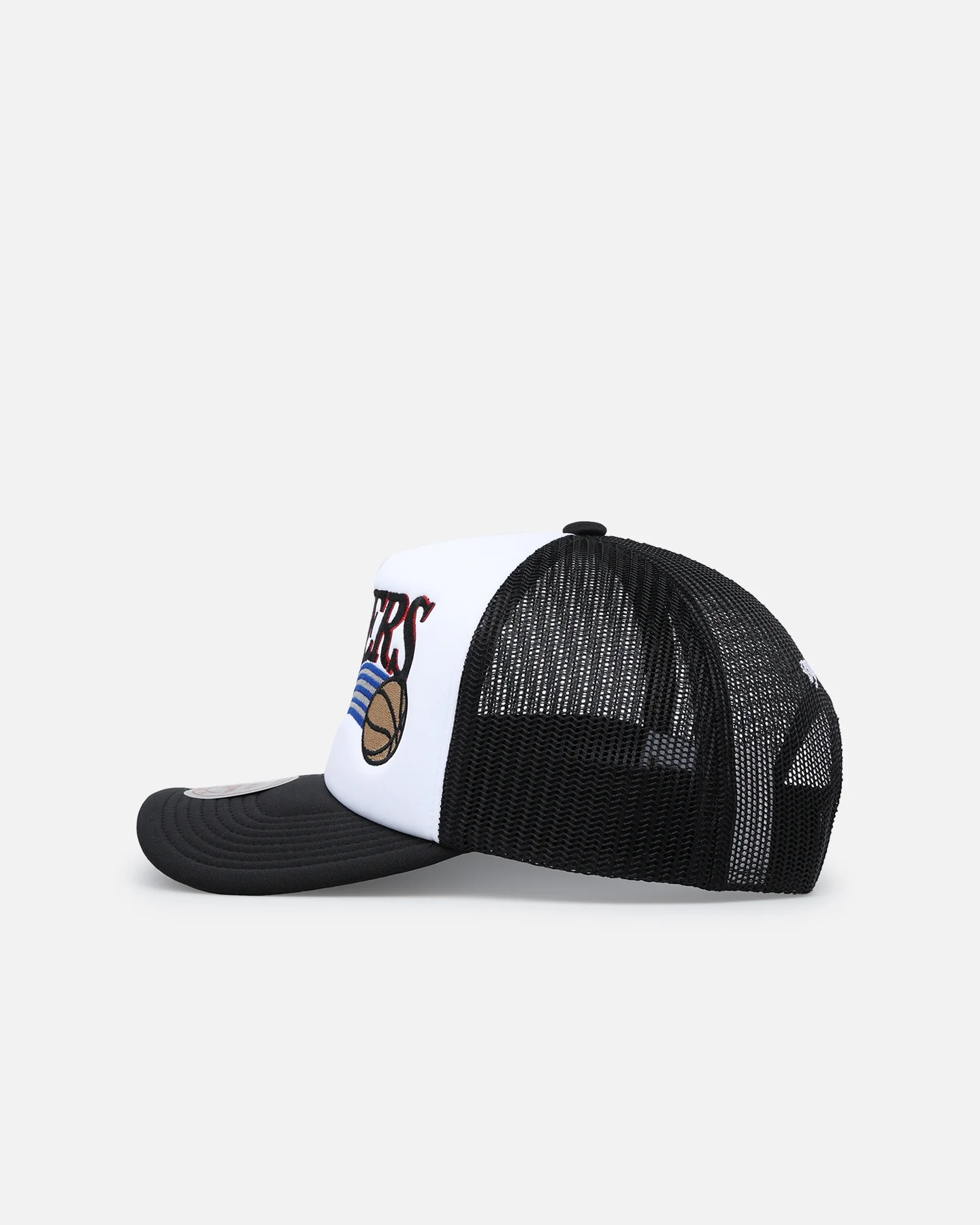 Mitchell & Ness Philadelphia 76ers Team Foam Trucker Snapback Black/White - Image 5