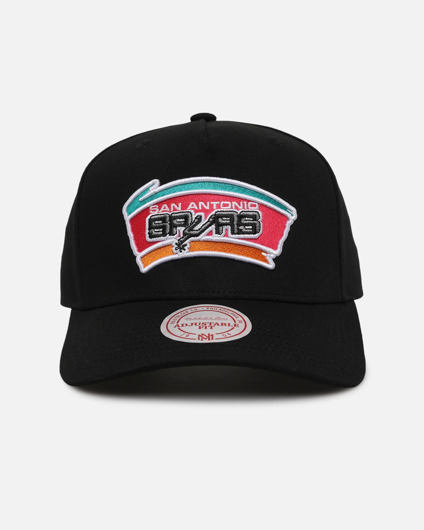 Mitchell & Ness San Antonio Spurs Team Colour Logo MVP Snapback Black