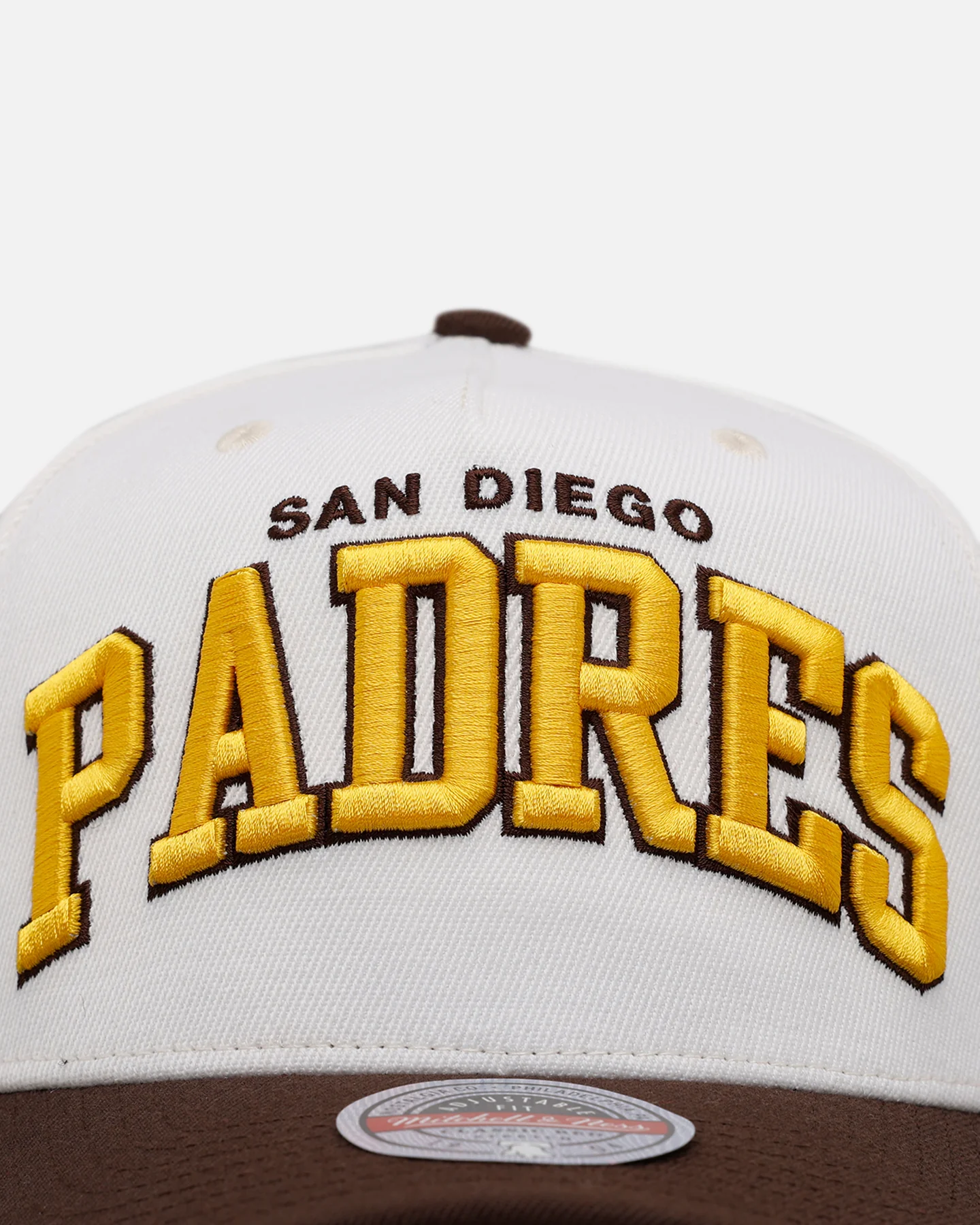 Mitchell & Ness San Diego Padres 'Arch' MVP Snapback Cream - Image 5