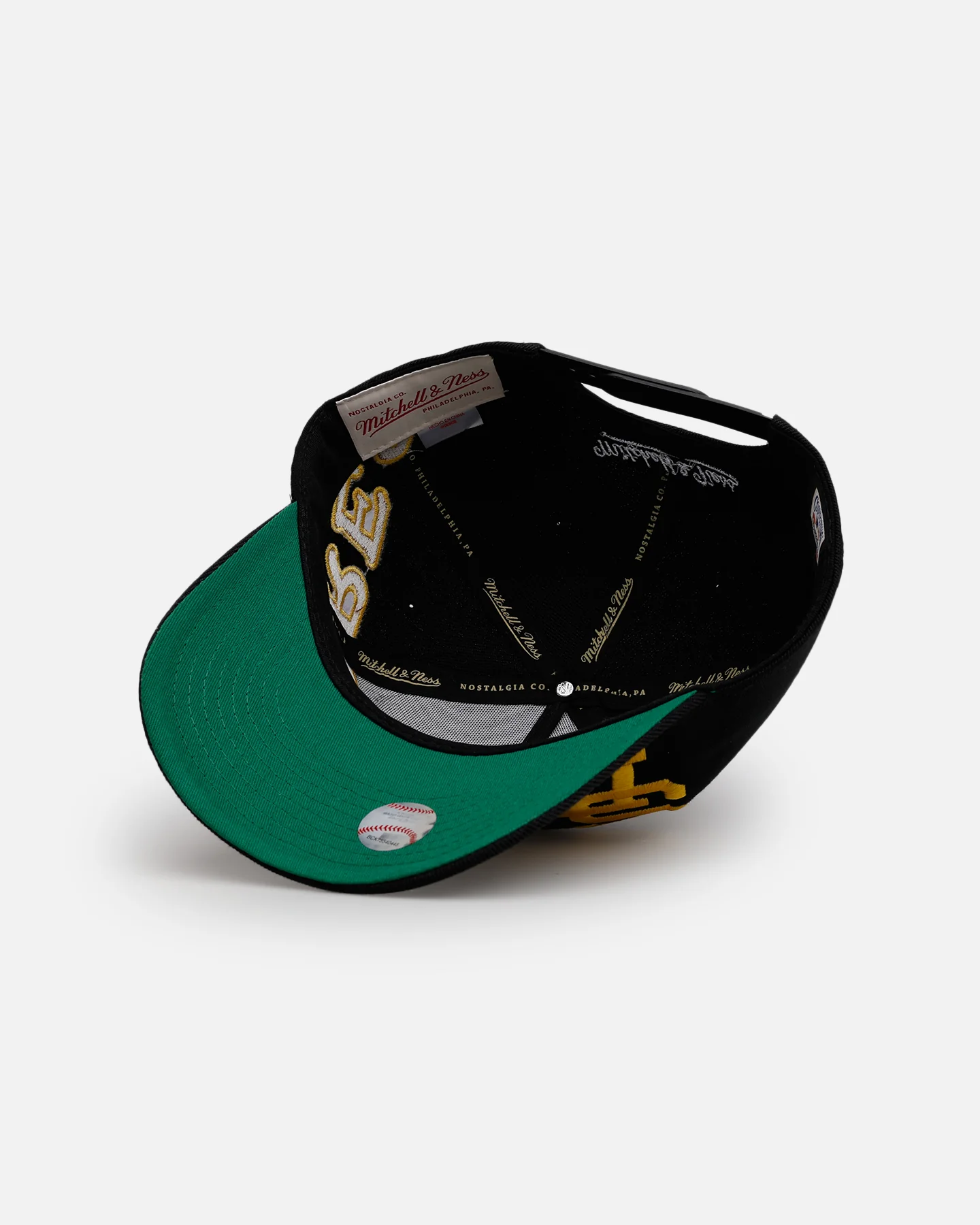 Mitchell & Ness San Diego Padres 'Busted' Pro Pinch Snapback Black - Image 6