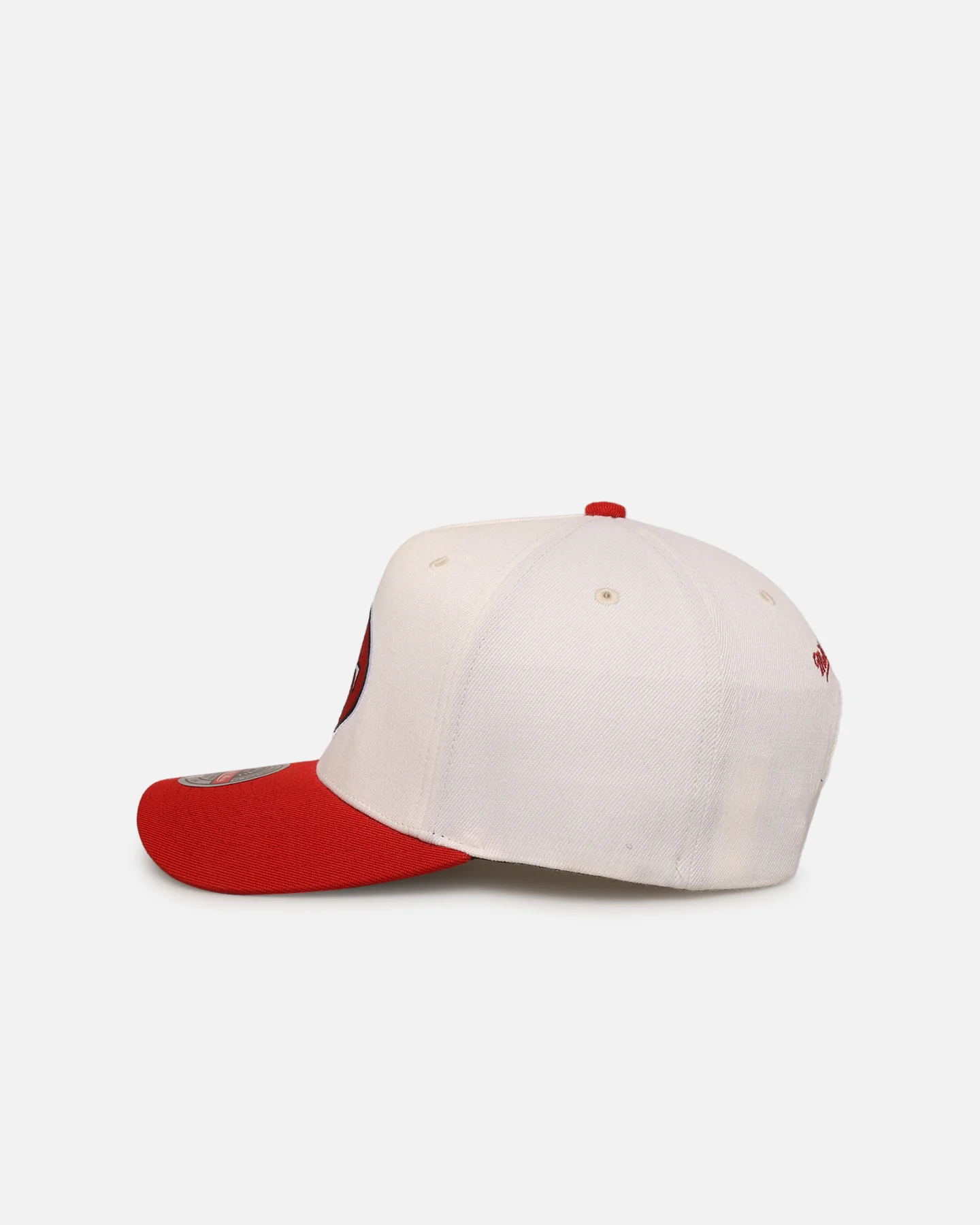 Mitchell & Ness San Francisco 49ers 'Go Team Go' MVP Snapback Off White/Red - Image 4