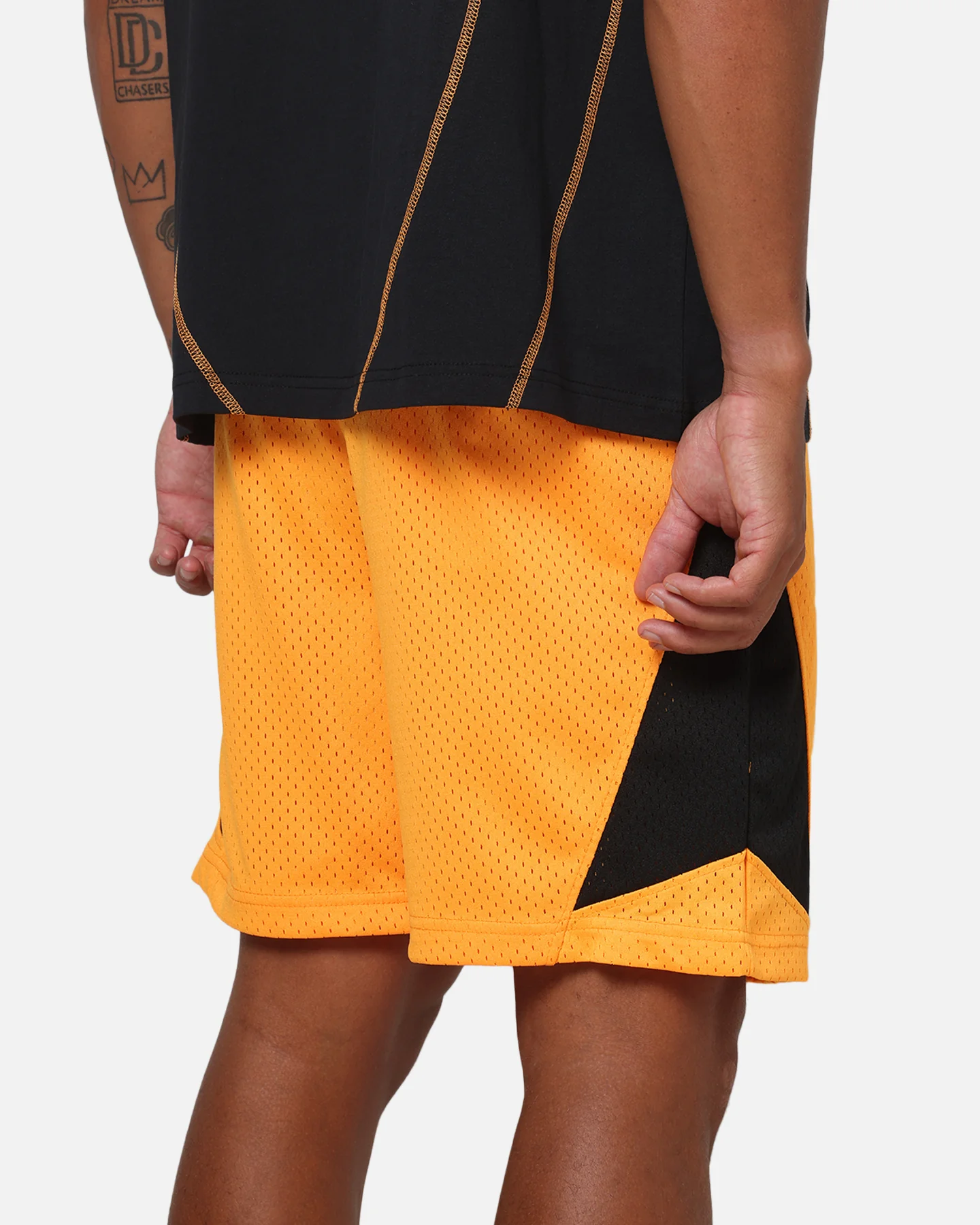 Mitchell & Ness X Mclaren Shorts Papaya - Image 3