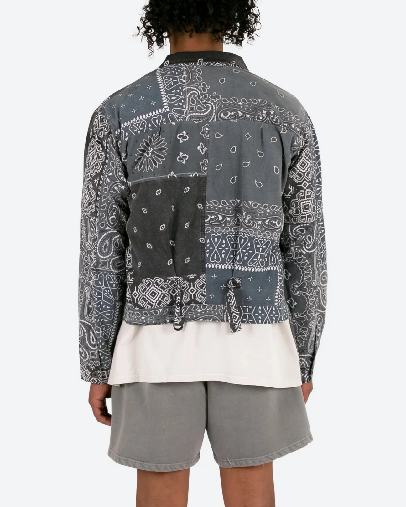 MNML Bandana Trucker Shirt Black - Image 4