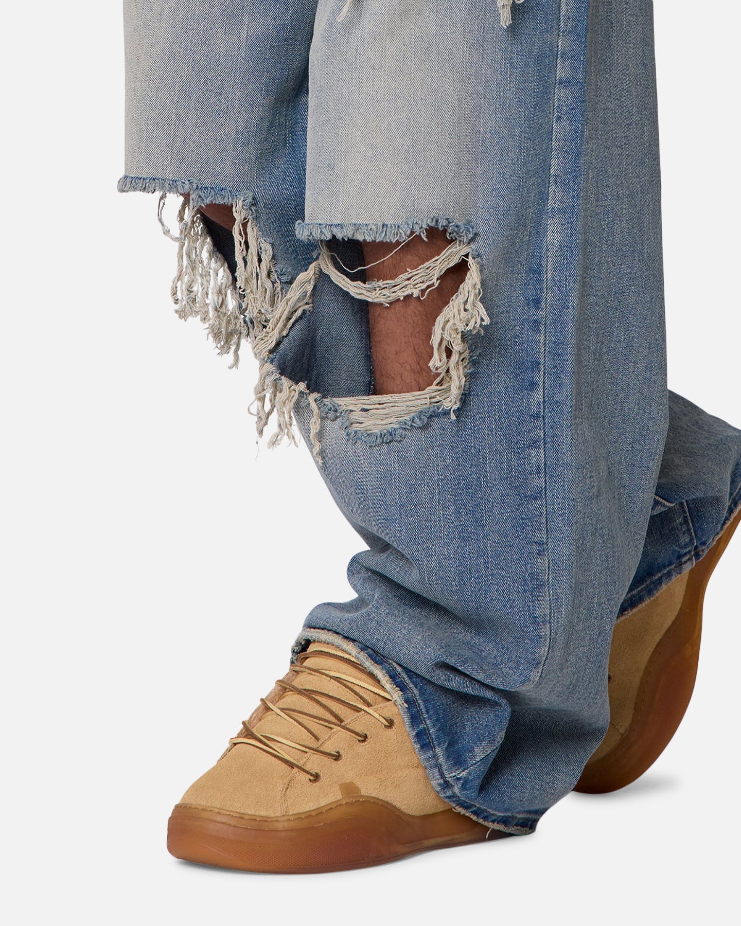 MNML Blowout Rave Denim Jeans Vintage Blue - Image 5