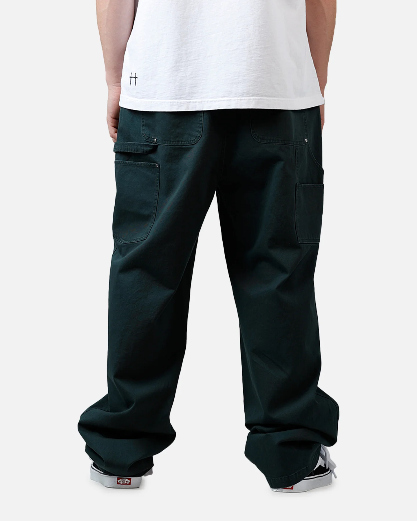 MNML Double Waistband Chino Pants Green - Image 5