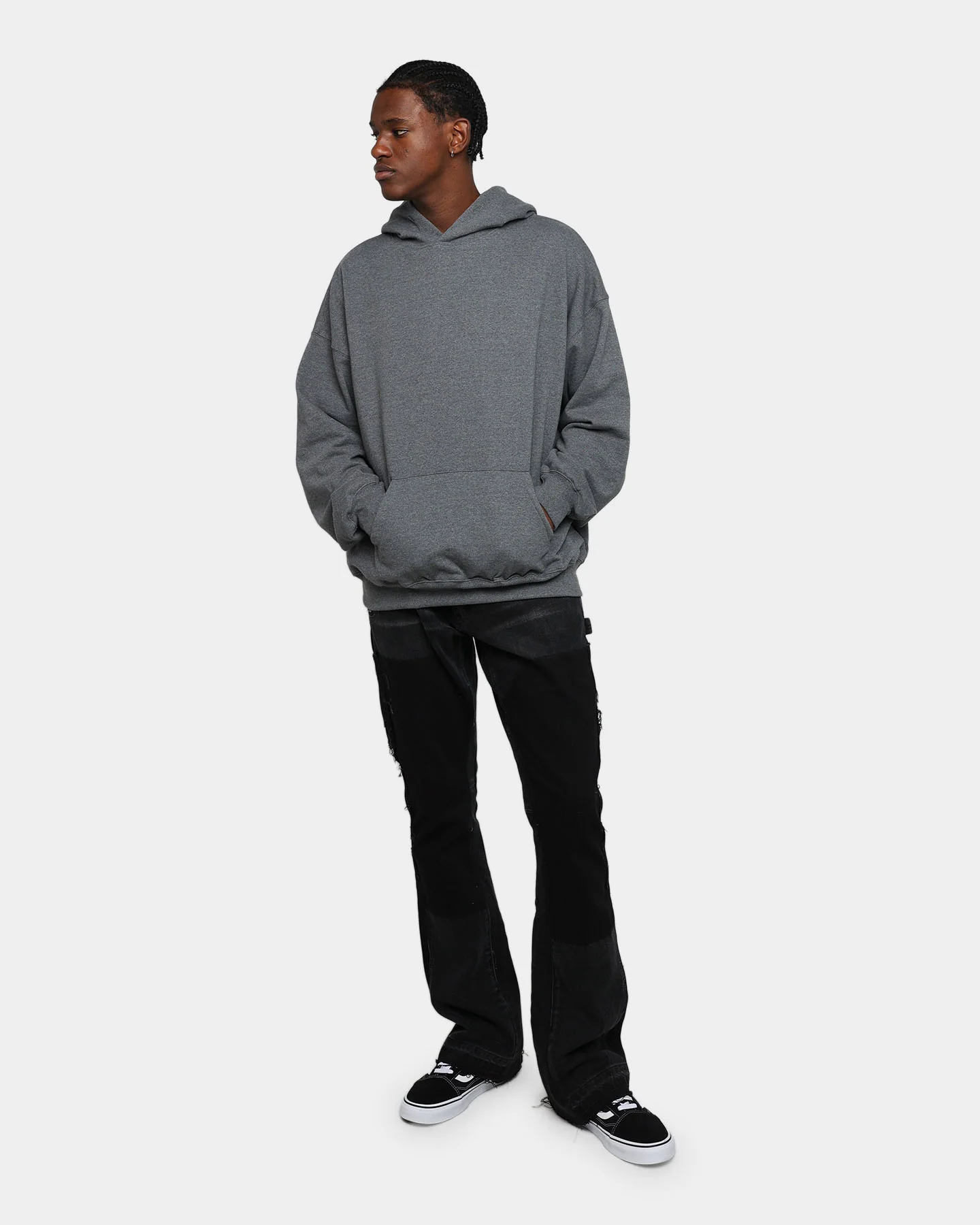 MNML Every Day Hoodie Dark Heather - Image 2