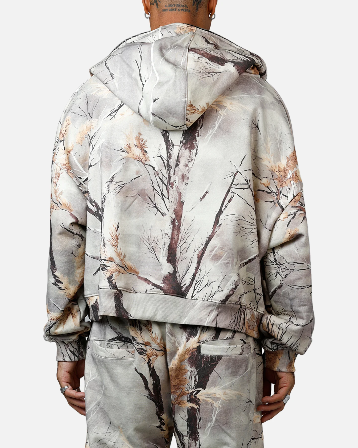 MNML Full Zip Hoodie Snow Camo - Image 2