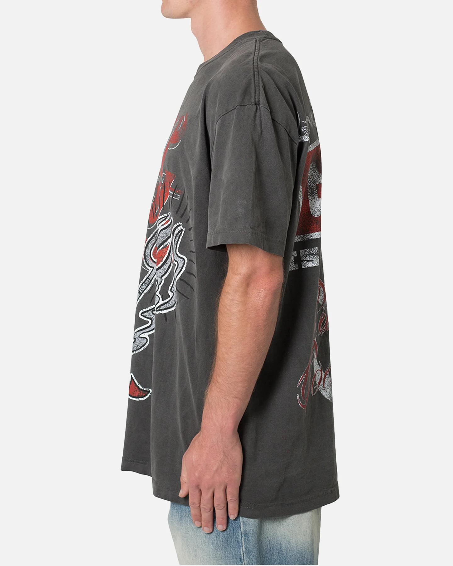 MNML Hell Bent T-Shirt Washed Black - Image 3