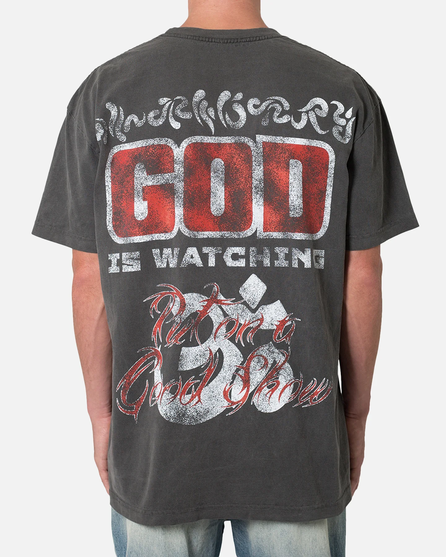 MNML Hell Bent T-Shirt Washed Black - Image 4