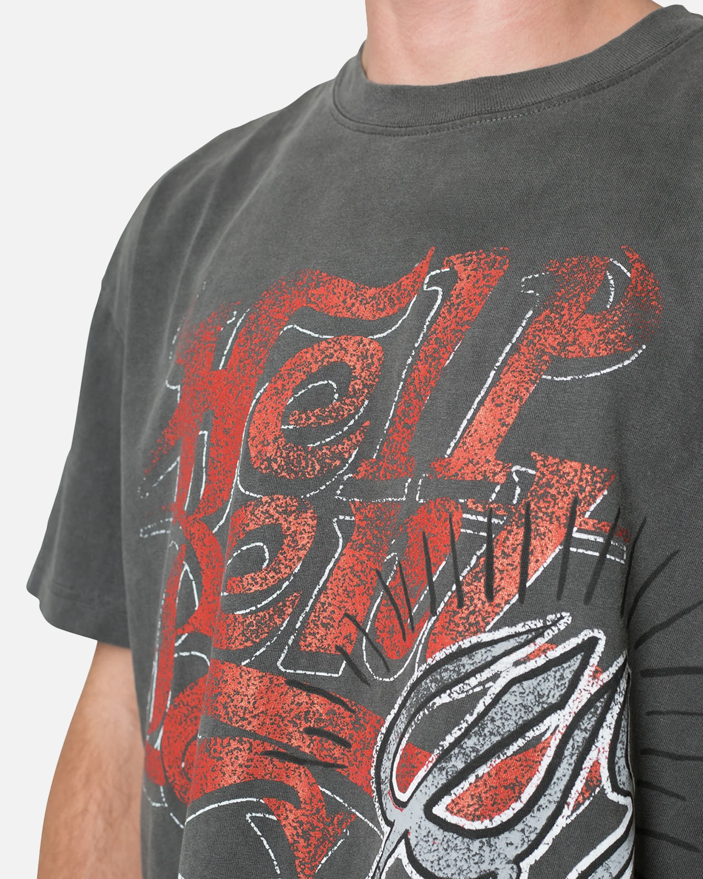 MNML Hell Bent T-Shirt Washed Black - Image 6